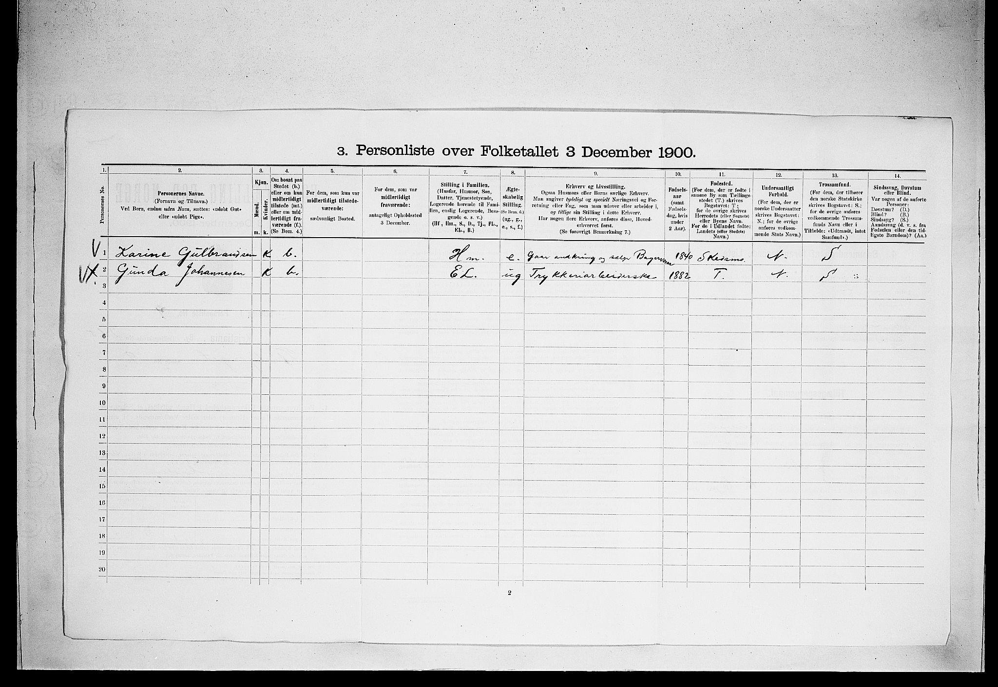 SAO, Folketelling 1900 for 0301 Kristiania kjøpstad, 1900, s. 23567