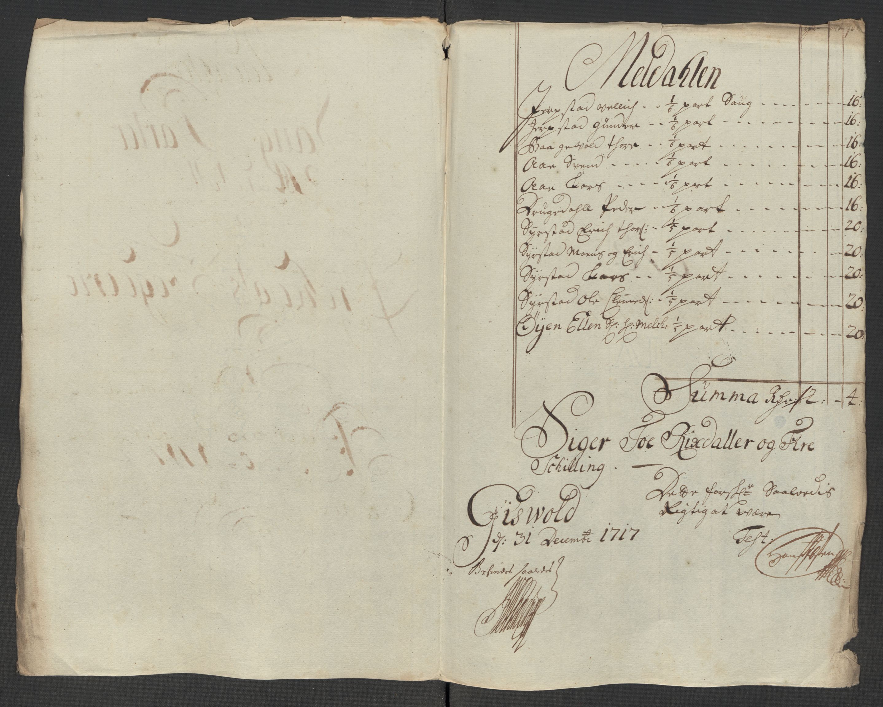 Rentekammeret inntil 1814, Reviderte regnskaper, Fogderegnskap, AV/RA-EA-4092/R60/L3969: Fogderegnskap Orkdal og Gauldal, 1717, s. 150