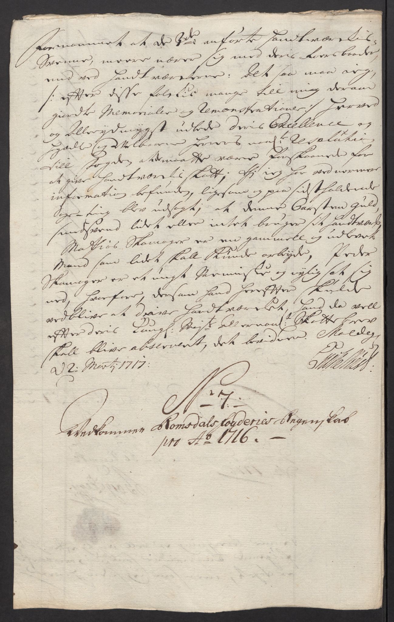 Rentekammeret inntil 1814, Reviderte regnskaper, Fogderegnskap, RA/EA-4092/R55/L3663: Fogderegnskap Romsdal, 1715-1716, s. 356