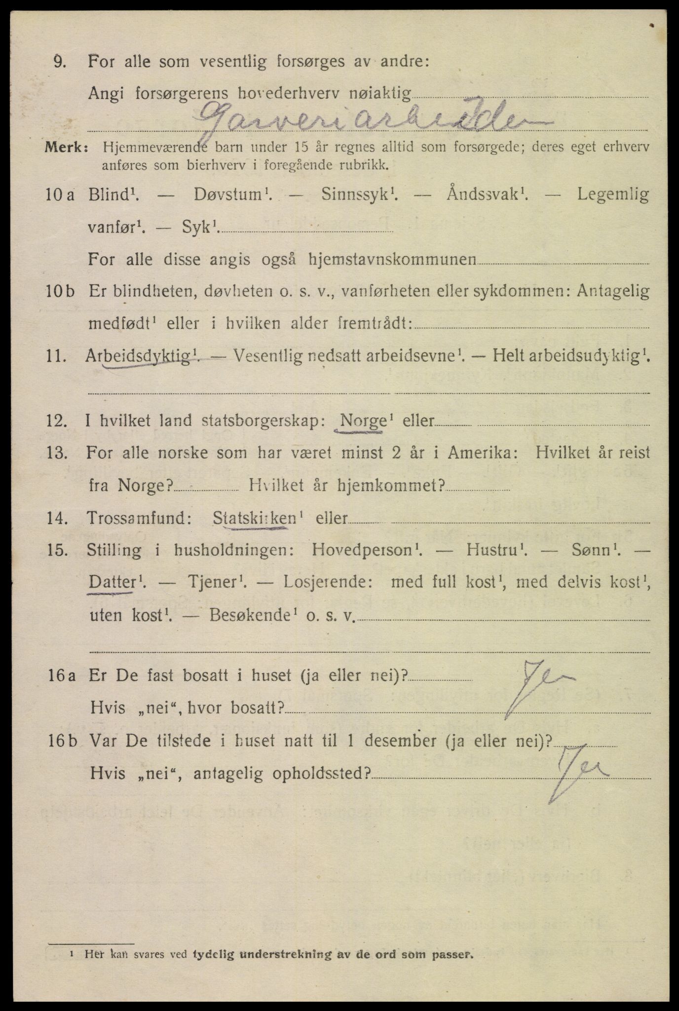 SAK, Folketelling 1920 for 1004 Flekkefjord kjøpstad, 1920, s. 3779