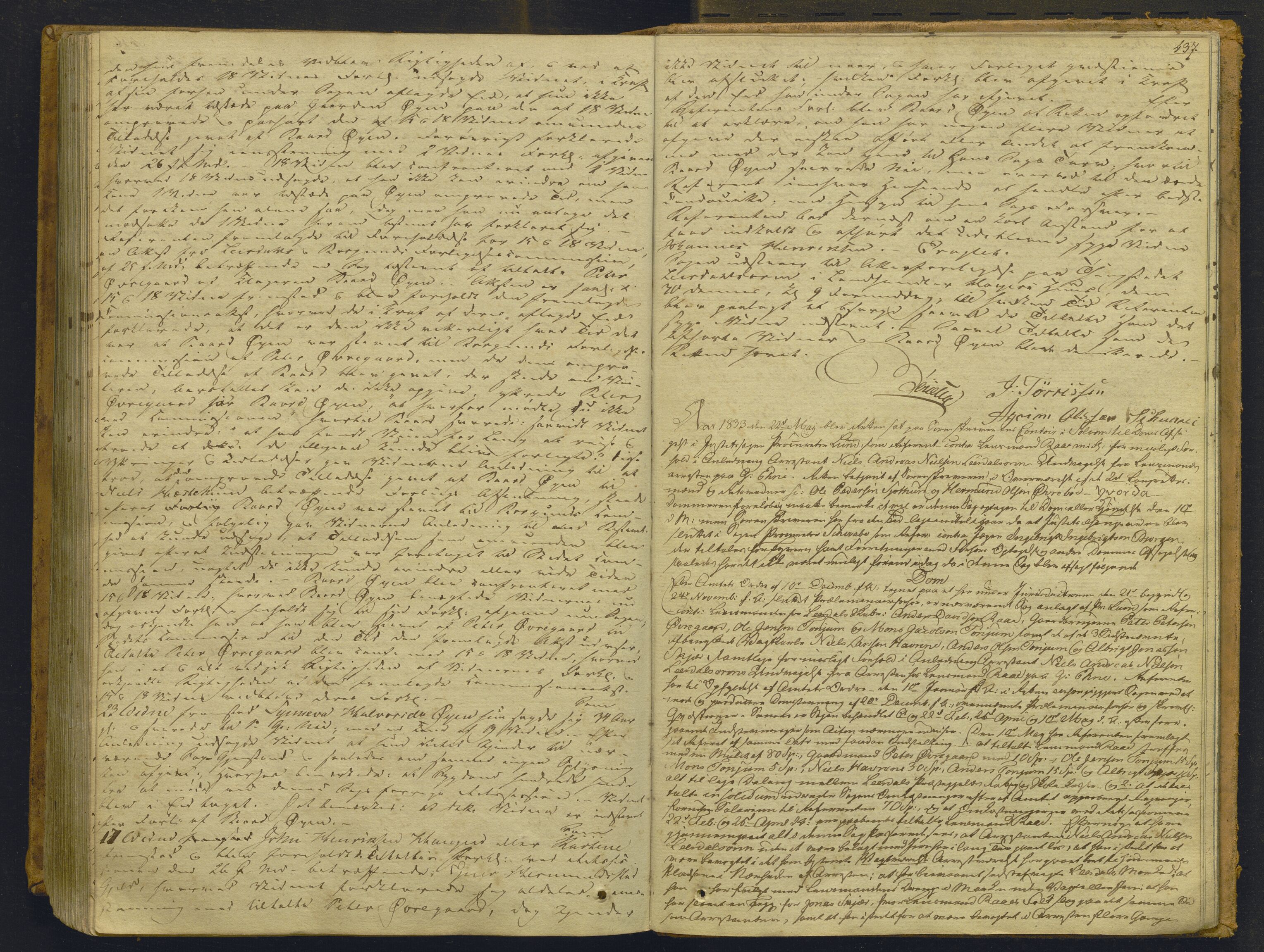 Indre Sogn tingrett, AV/SAB-A-3301/1/F/Fb/Fbc/L0003: Offentlege saker, Ba 3, 1827-1838, s. 436b-437a