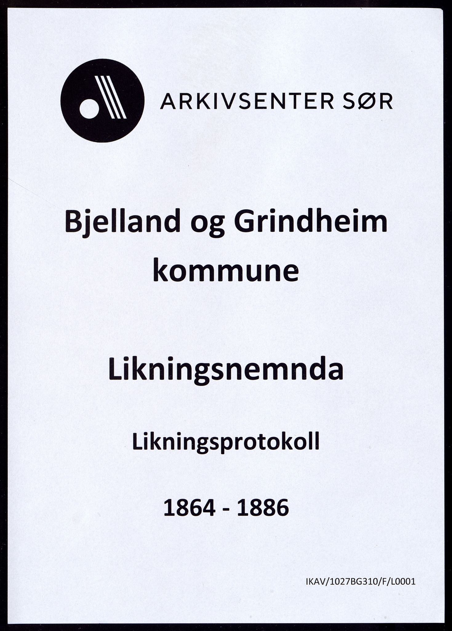 Bjelland og Grindheim kommune - Likningskommisjonen, ARKSOR/1027BG310/F/L0001: Likningsprotokoll, Bjelland, 1864-1886