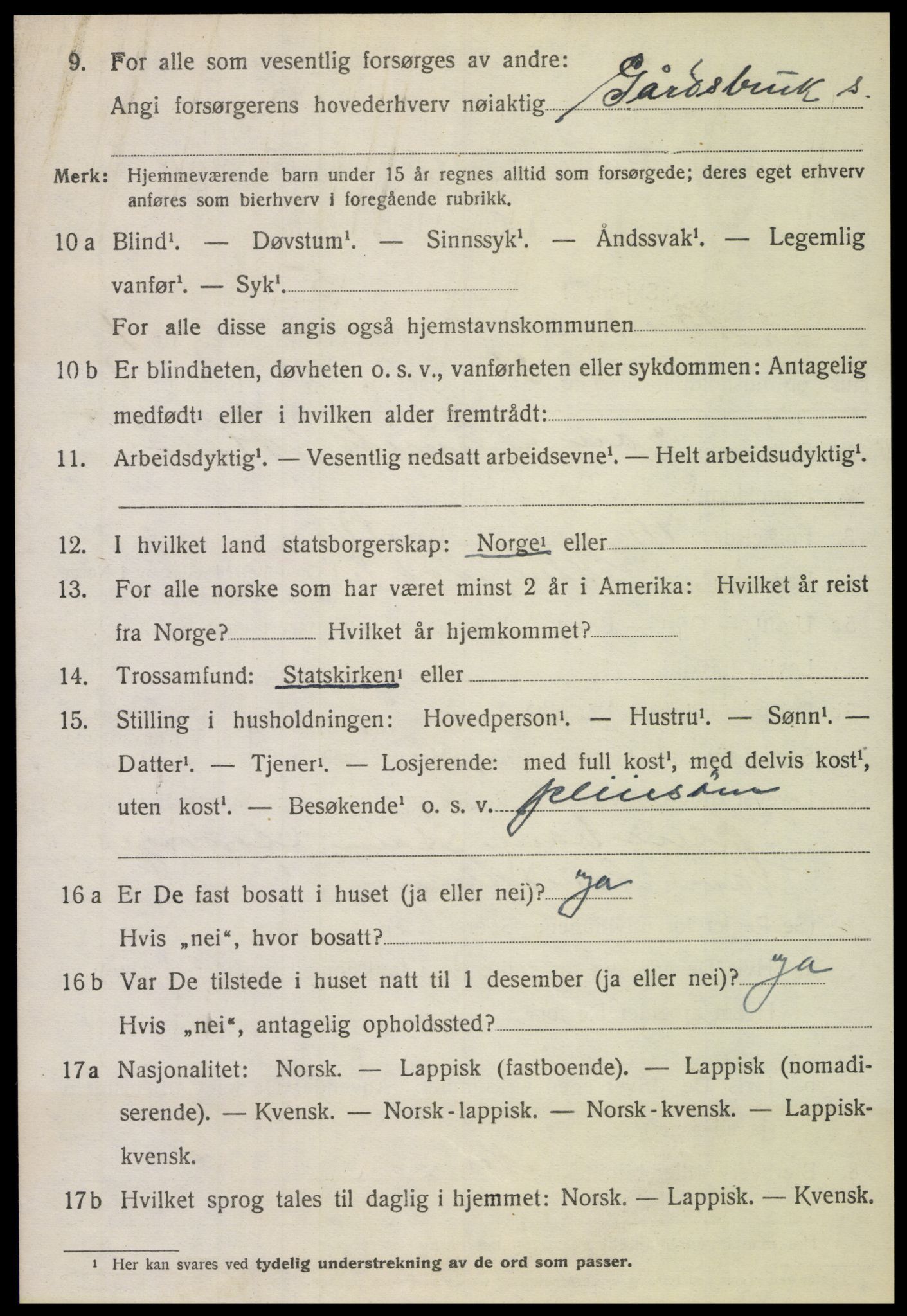 SAT, Folketelling 1920 for 1811 Bindal herred, 1920, s. 1318