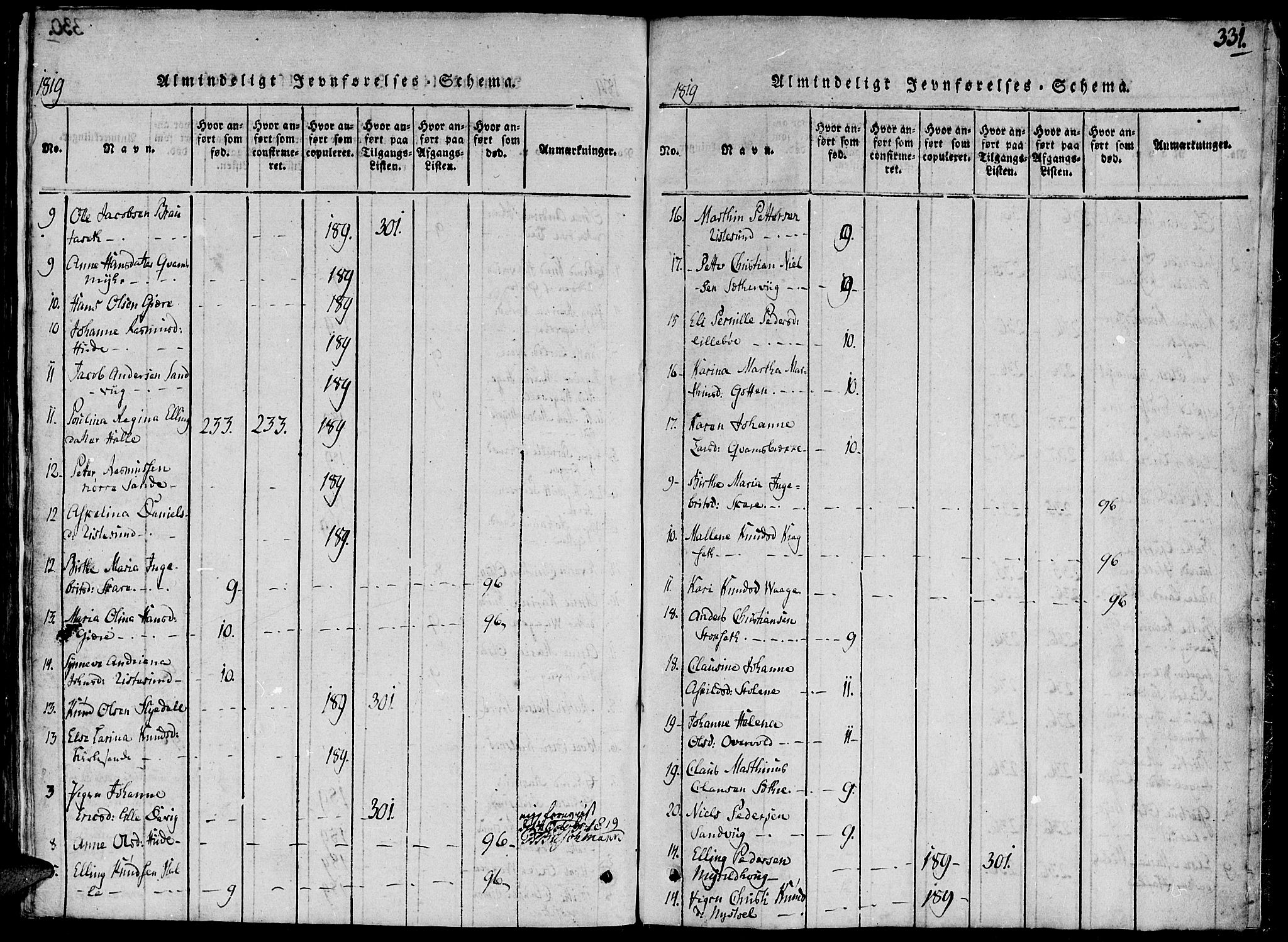 Ministerialprotokoller, klokkerbøker og fødselsregistre - Møre og Romsdal, AV/SAT-A-1454/503/L0033: Ministerialbok nr. 503A01, 1816-1841, s. 331