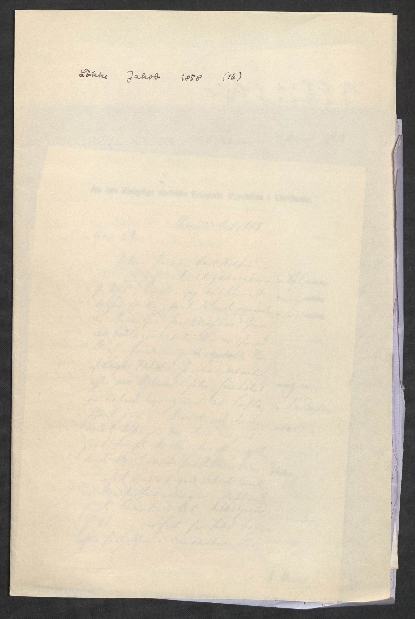 Botten-Hansen, Paul, RA/PA-0017/F/L0001: Brev til Botten-Hansen, avsendere ordnet etter alfabetisk rekkefølge fra A-Ø, 1846-1866, s. 321