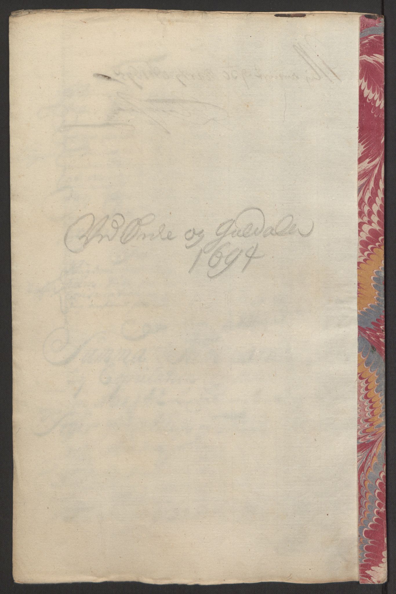 Rentekammeret inntil 1814, Reviderte regnskaper, Fogderegnskap, AV/RA-EA-4092/R60/L3944: Fogderegnskap Orkdal og Gauldal, 1694, s. 161