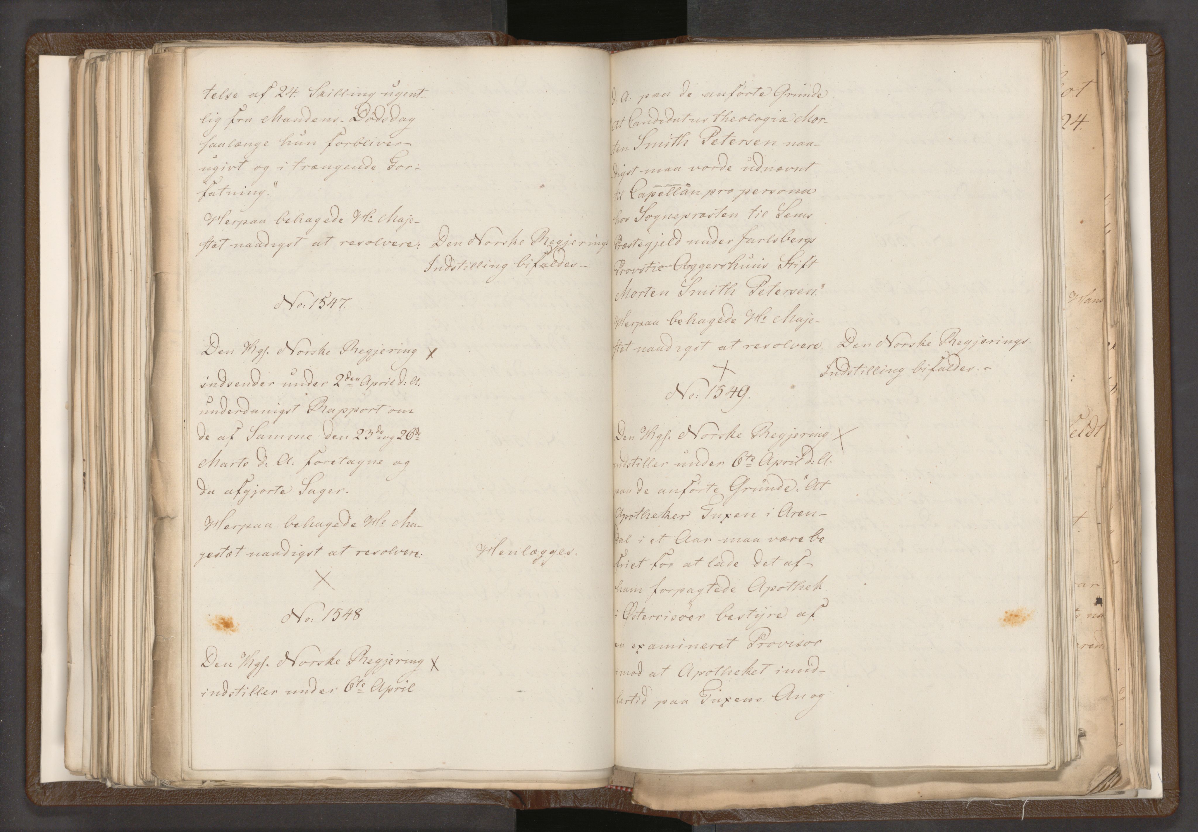 Statsrådssekretariatet, AV/RA-S-1001/A/Ab/L0018: Kgl. res. nr. 1112-1753, 1. halvår, 1824