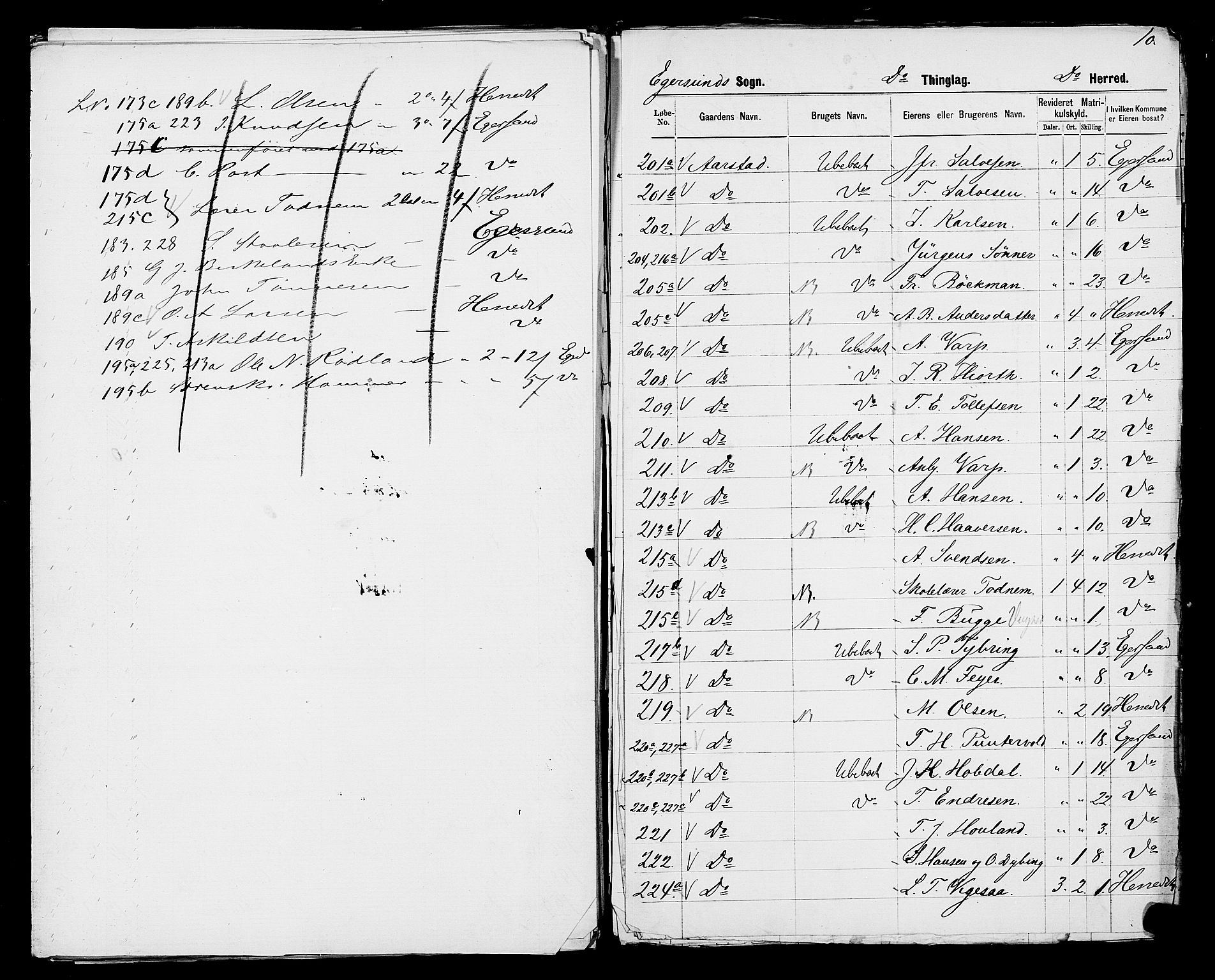 SAST, Folketelling 1875 for 1116L Eigersund prestegjeld, Eigersund landsokn og Ogna sokn, 1875, s. 35