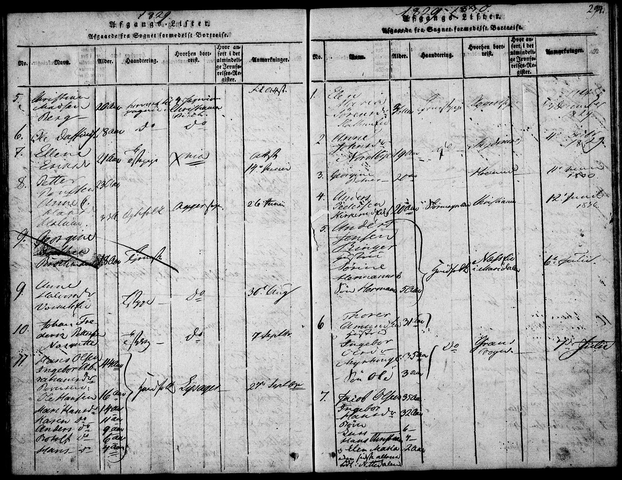 Nittedal prestekontor Kirkebøker, SAO/A-10365a/F/Fa/L0003: Ministerialbok nr. I 3, 1814-1836, s. 294