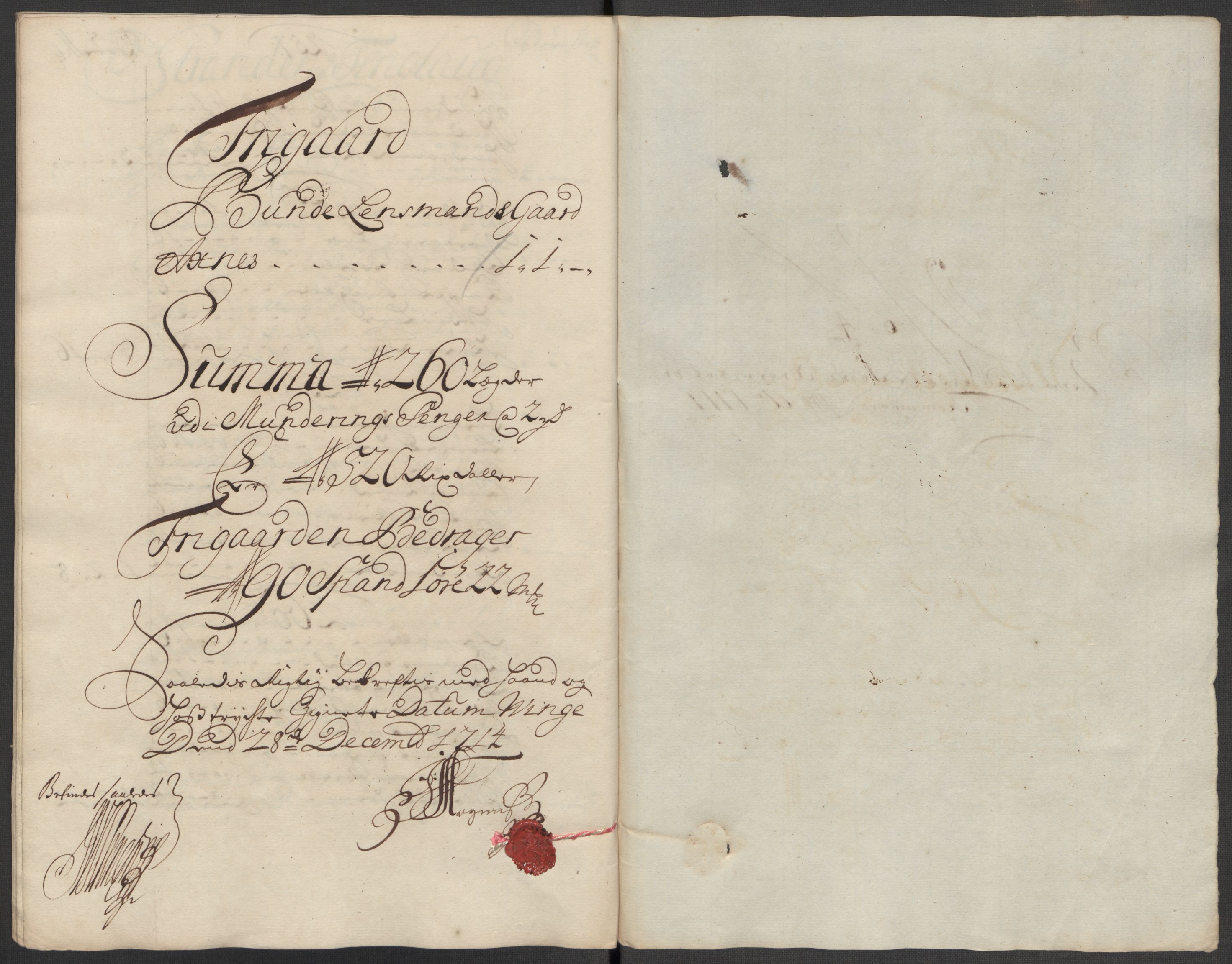 Rentekammeret inntil 1814, Reviderte regnskaper, Fogderegnskap, AV/RA-EA-4092/R62/L4204: Fogderegnskap Stjørdal og Verdal, 1714, s. 122