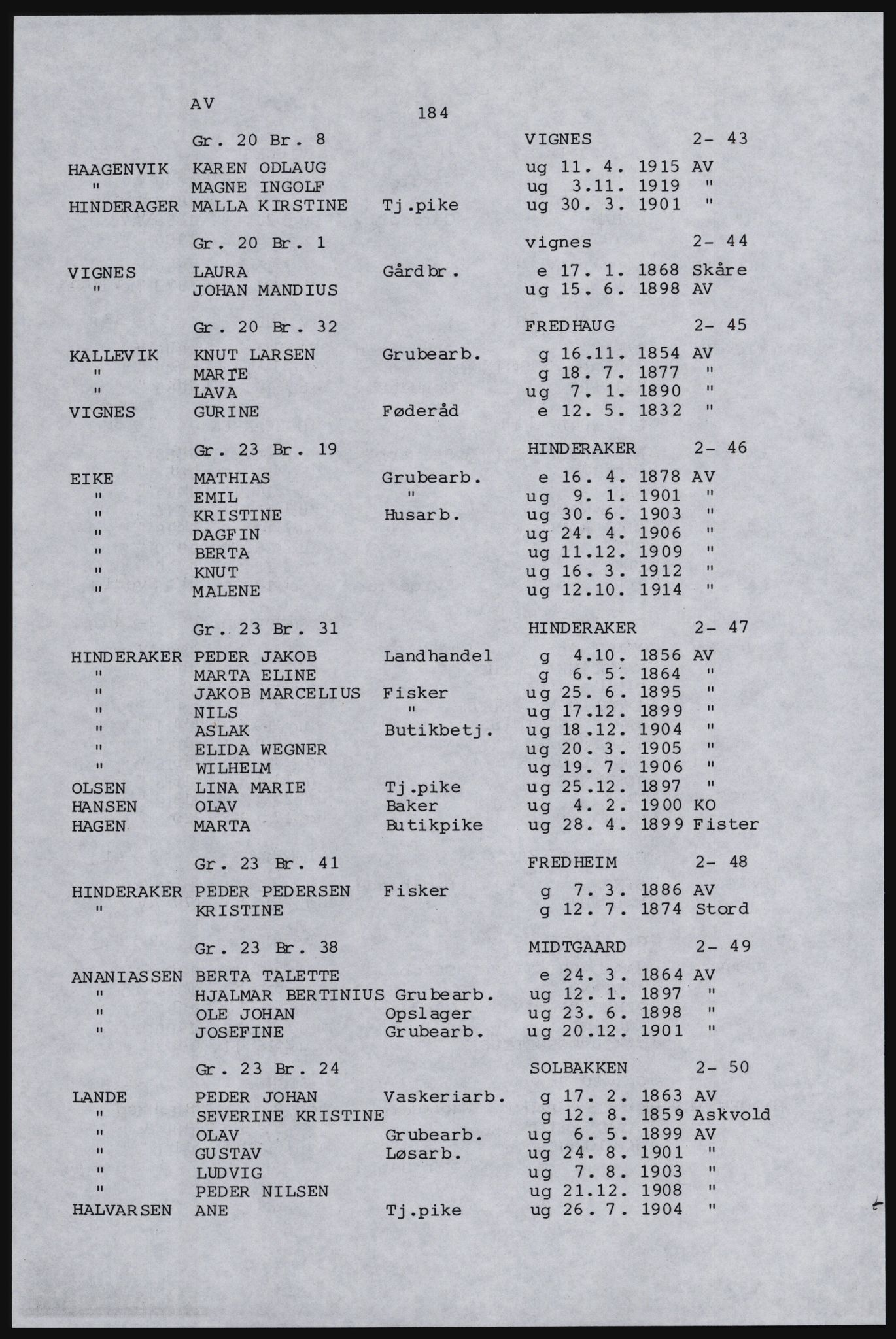 SAST, Avskrift av folketellingen 1920 for Karmøy, 1920, s. 202