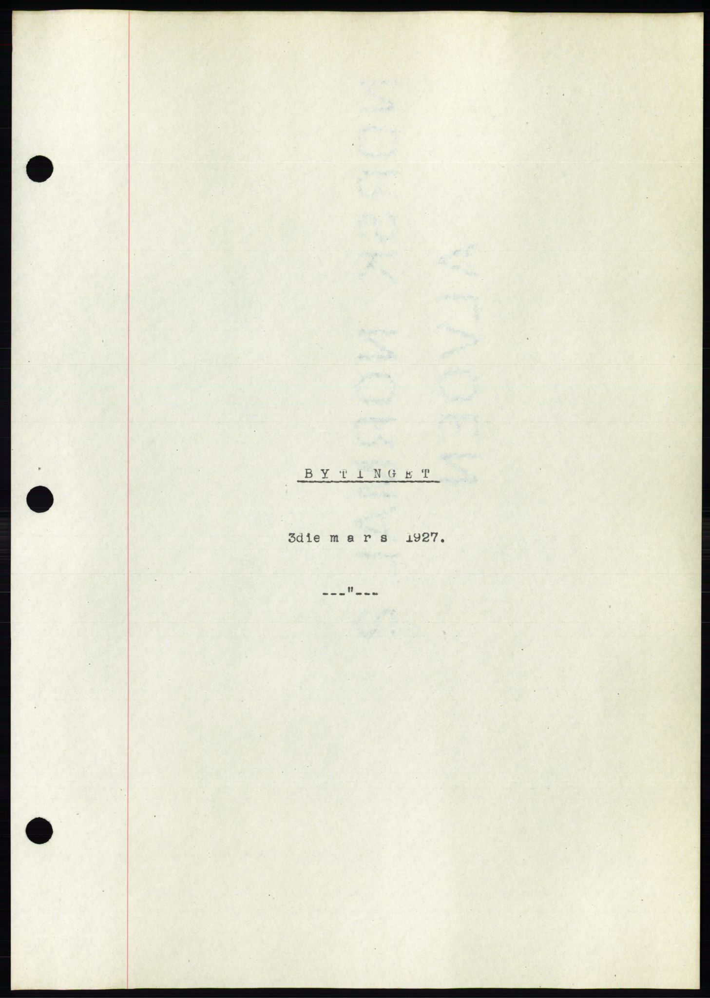 Ålesund byfogd, AV/SAT-A-4384: Pantebok nr. 21, 1926-1927, Tingl.dato: 03.03.1927