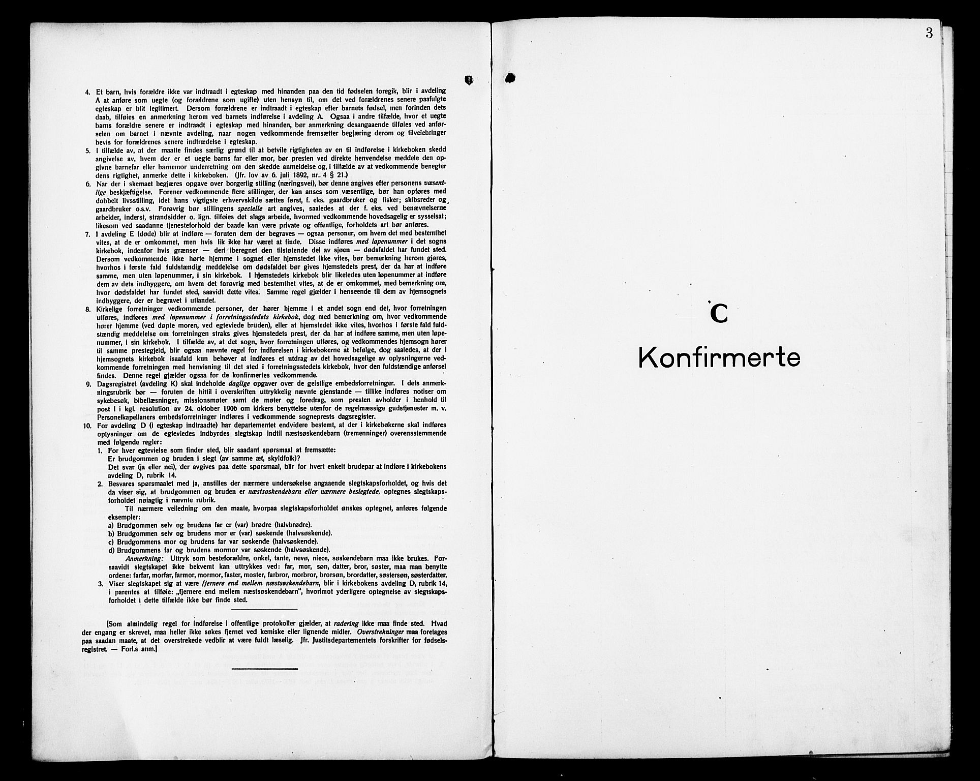 Sarpsborg prestekontor Kirkebøker, AV/SAO-A-2006/G/Ga/L0003: Klokkerbok nr. 3, 1922-1931, s. 3