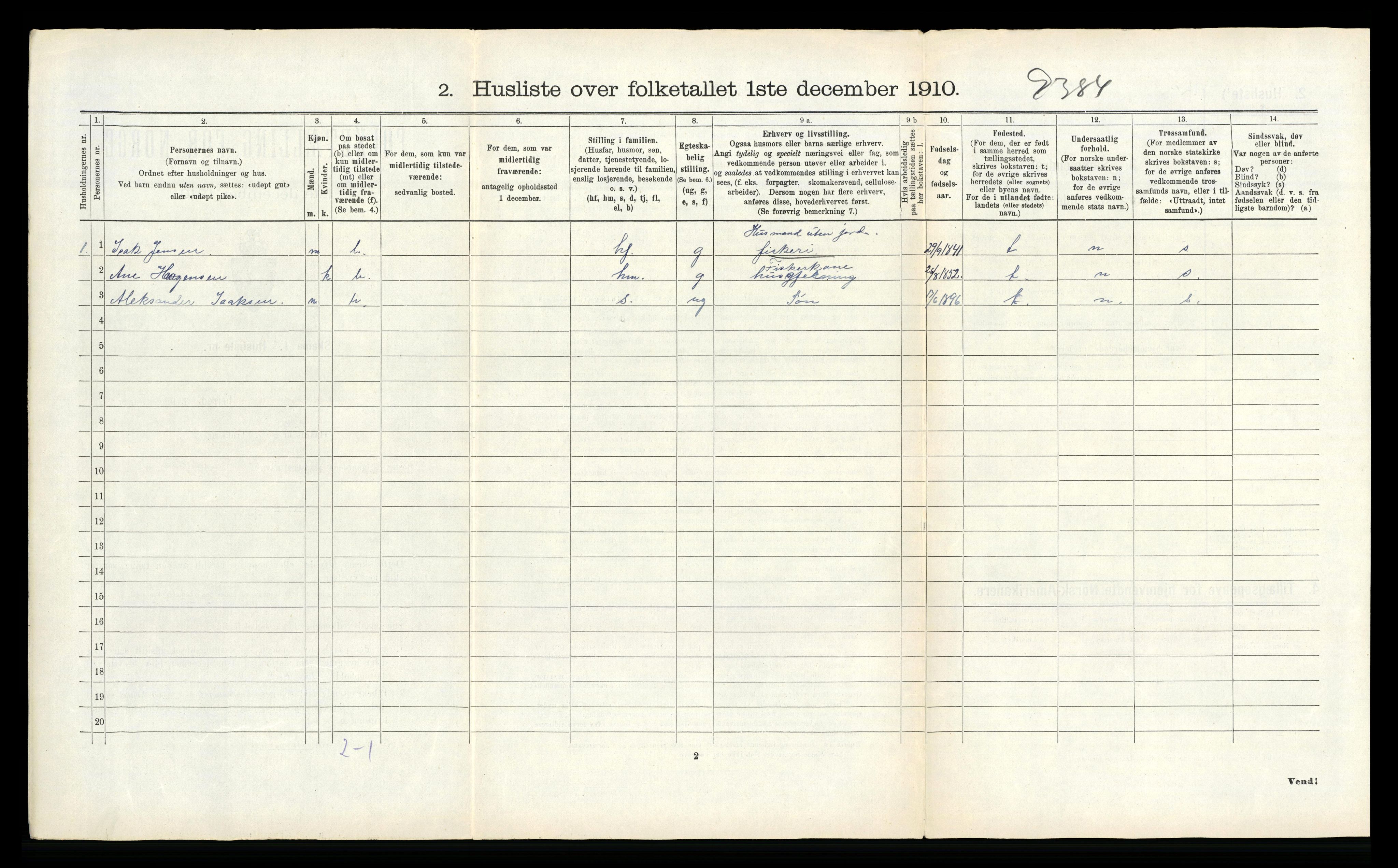 RA, Folketelling 1910 for 1821 Stamnes herred, 1910, s. 577