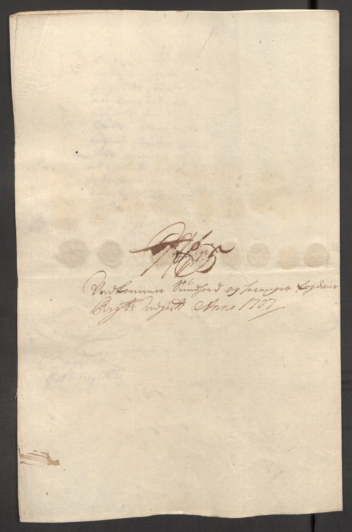 Rentekammeret inntil 1814, Reviderte regnskaper, Fogderegnskap, AV/RA-EA-4092/R48/L2984: Fogderegnskap Sunnhordland og Hardanger, 1706-1707, s. 454