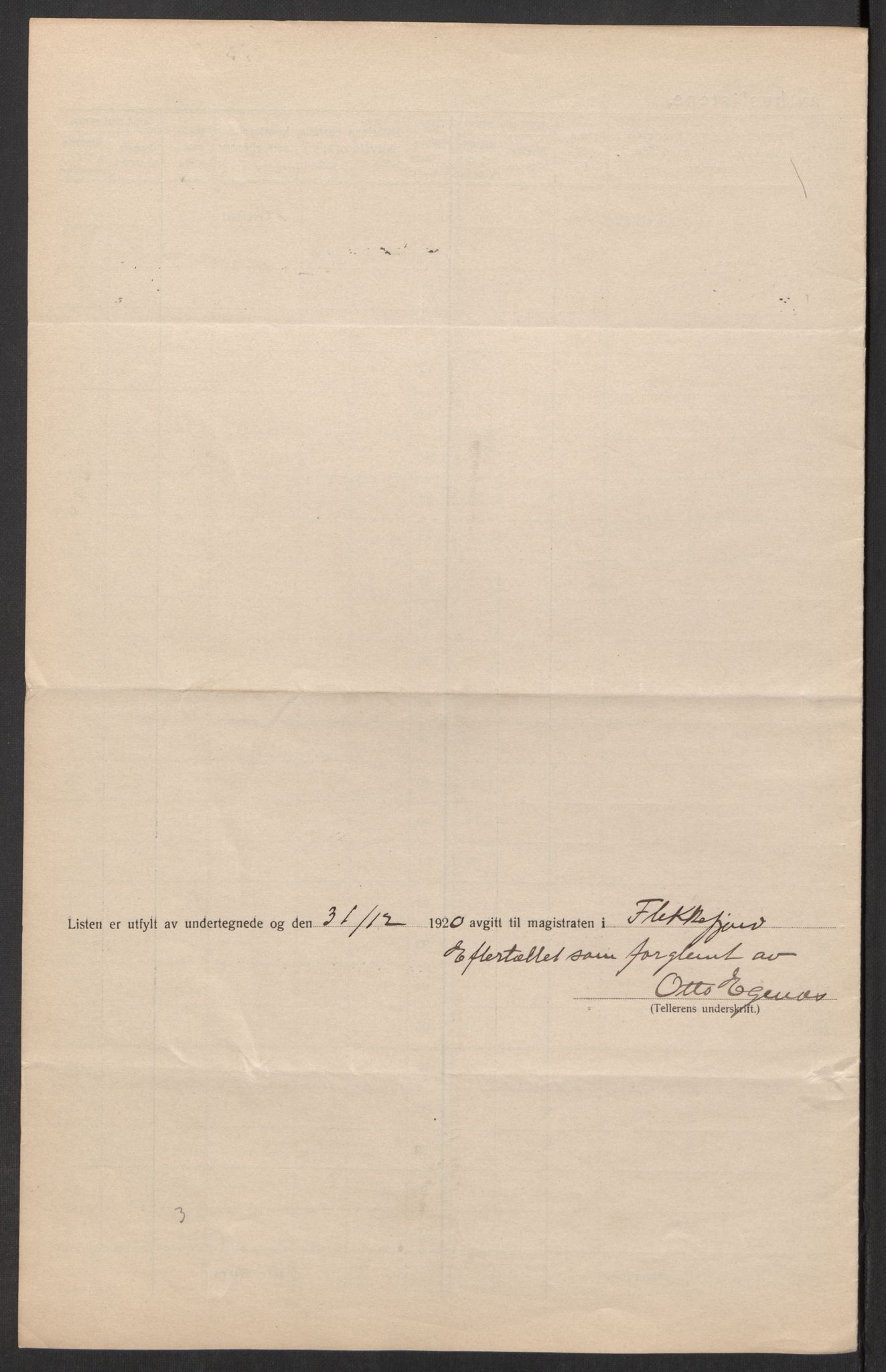 SAK, Folketelling 1920 for 1004 Flekkefjord kjøpstad, 1920, s. 18