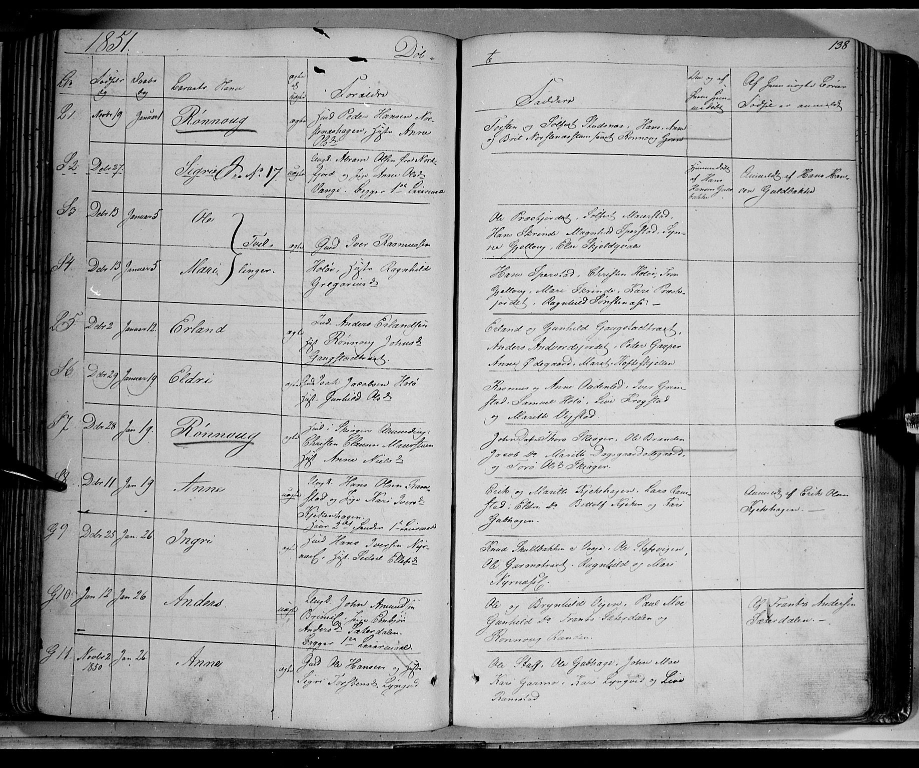Lom prestekontor, AV/SAH-PREST-070/K/L0006: Ministerialbok nr. 6A, 1837-1863, s. 138