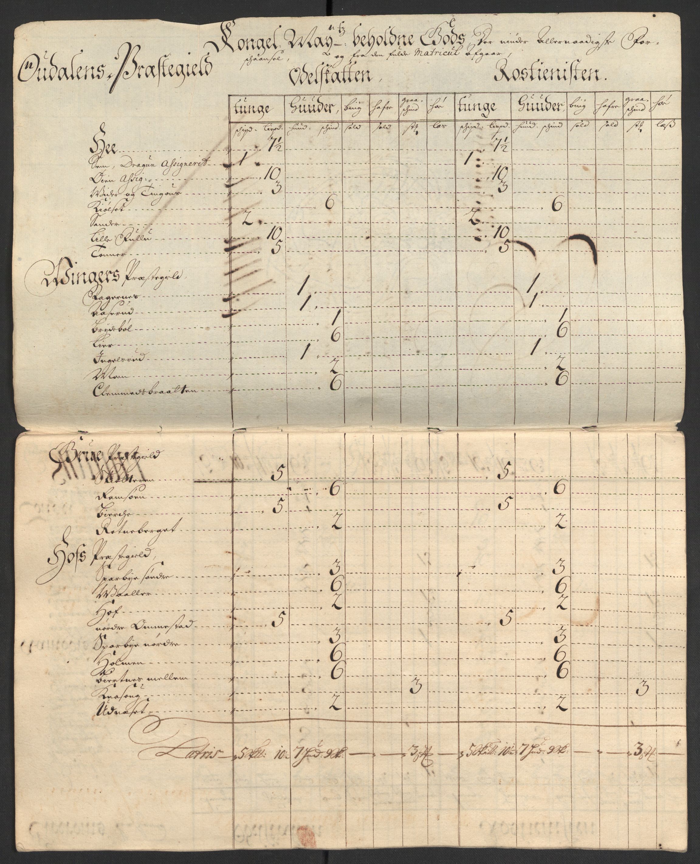 Rentekammeret inntil 1814, Reviderte regnskaper, Fogderegnskap, RA/EA-4092/R13/L0843: Fogderegnskap Solør, Odal og Østerdal, 1705-1706, s. 442