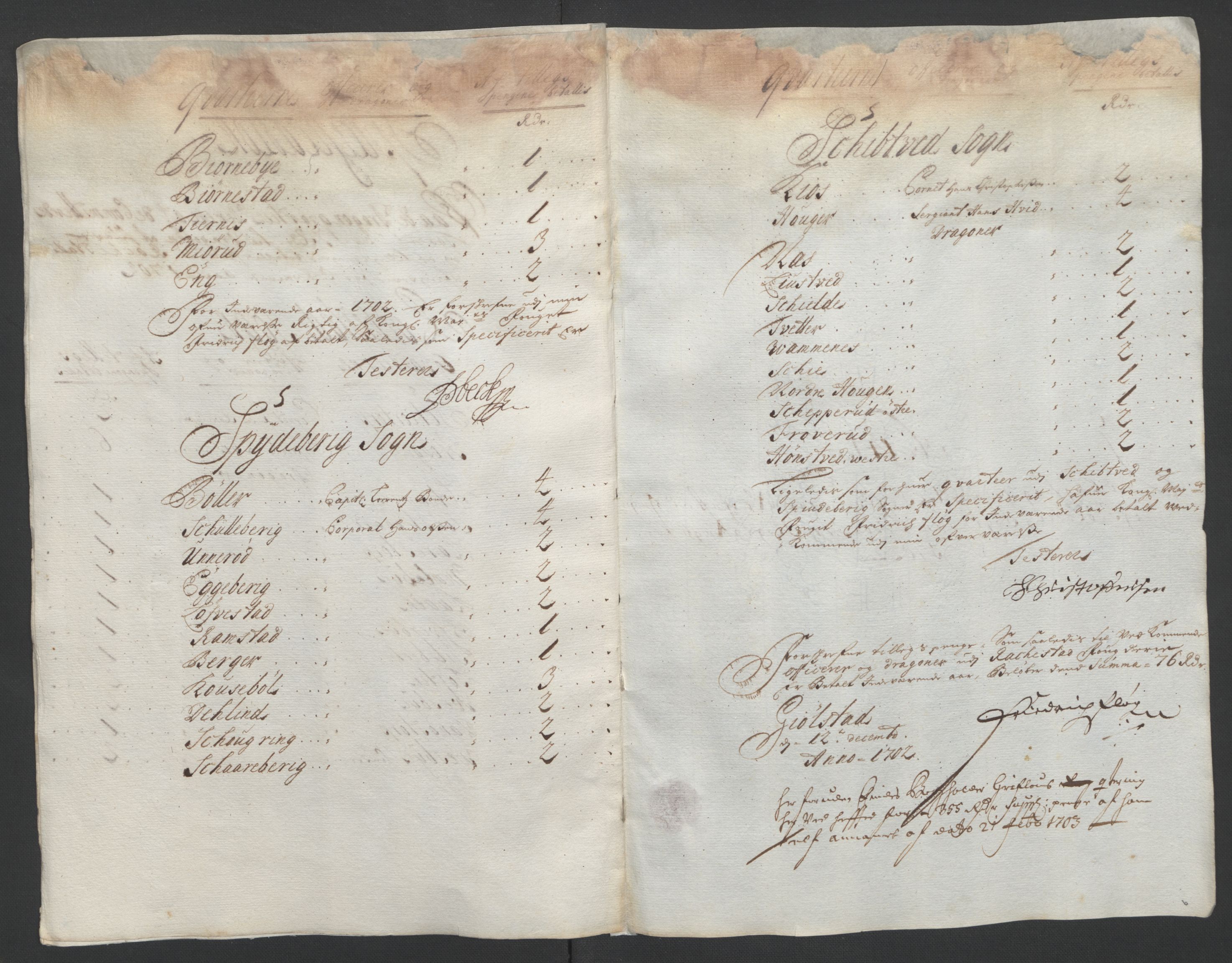 Rentekammeret inntil 1814, Reviderte regnskaper, Fogderegnskap, AV/RA-EA-4092/R07/L0294: Fogderegnskap Rakkestad, Heggen og Frøland, 1702, s. 286