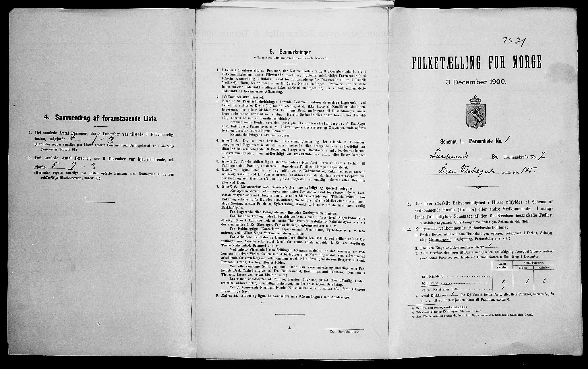 SAK, Folketelling 1900 for 1003 Farsund ladested, 1900, s. 1348