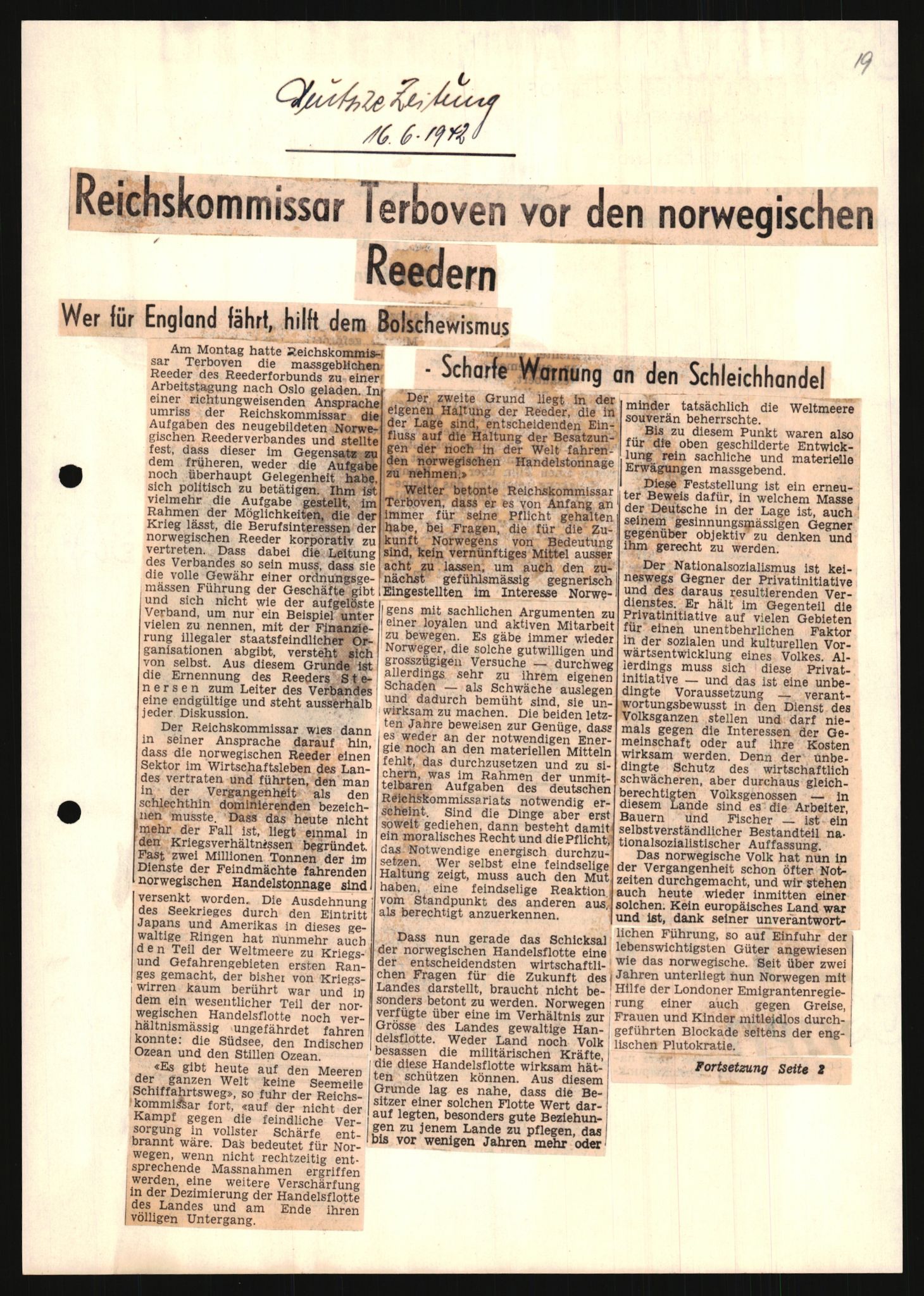 Forsvarets Overkommando. 2 kontor. Arkiv 11.4. Spredte tyske arkivsaker, AV/RA-RAFA-7031/D/Dar/Darb/L0013: Reichskommissariat - Hauptabteilung Vervaltung, 1917-1942, s. 1398