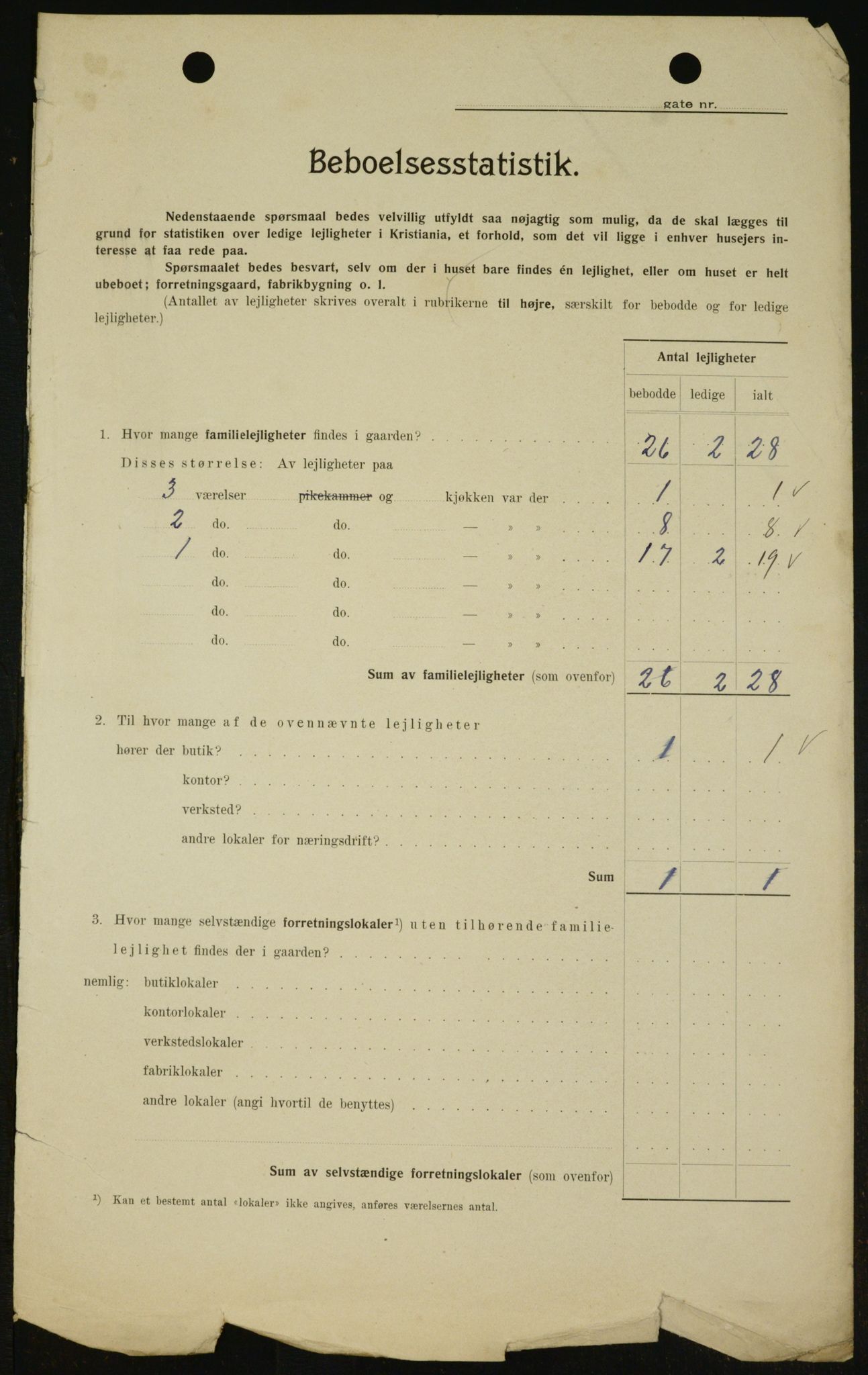 OBA, Kommunal folketelling 1.2.1909 for Kristiania kjøpstad, 1909, s. 87189