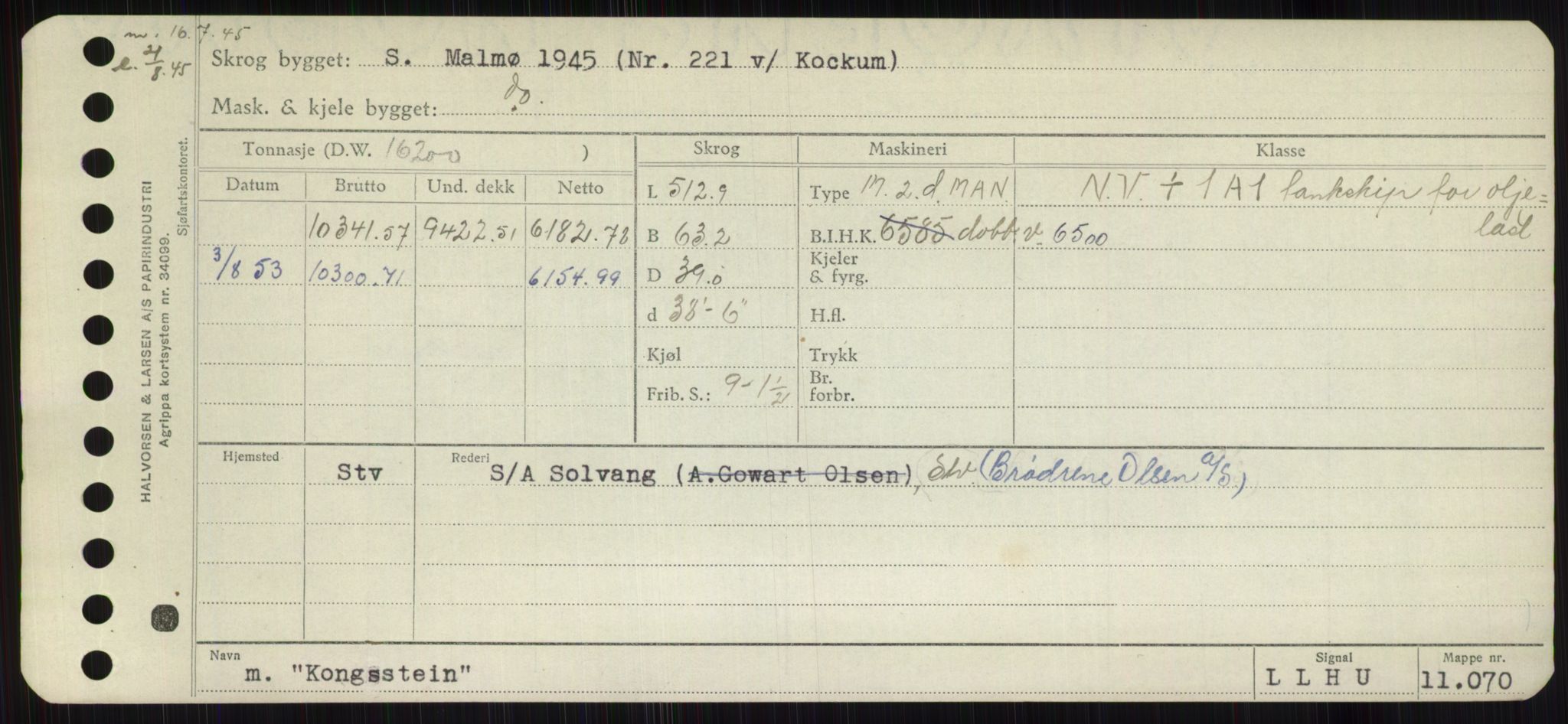 Sjøfartsdirektoratet med forløpere, Skipsmålingen, RA/S-1627/H/Hb/L0003: Fartøy, I-N, s. 143