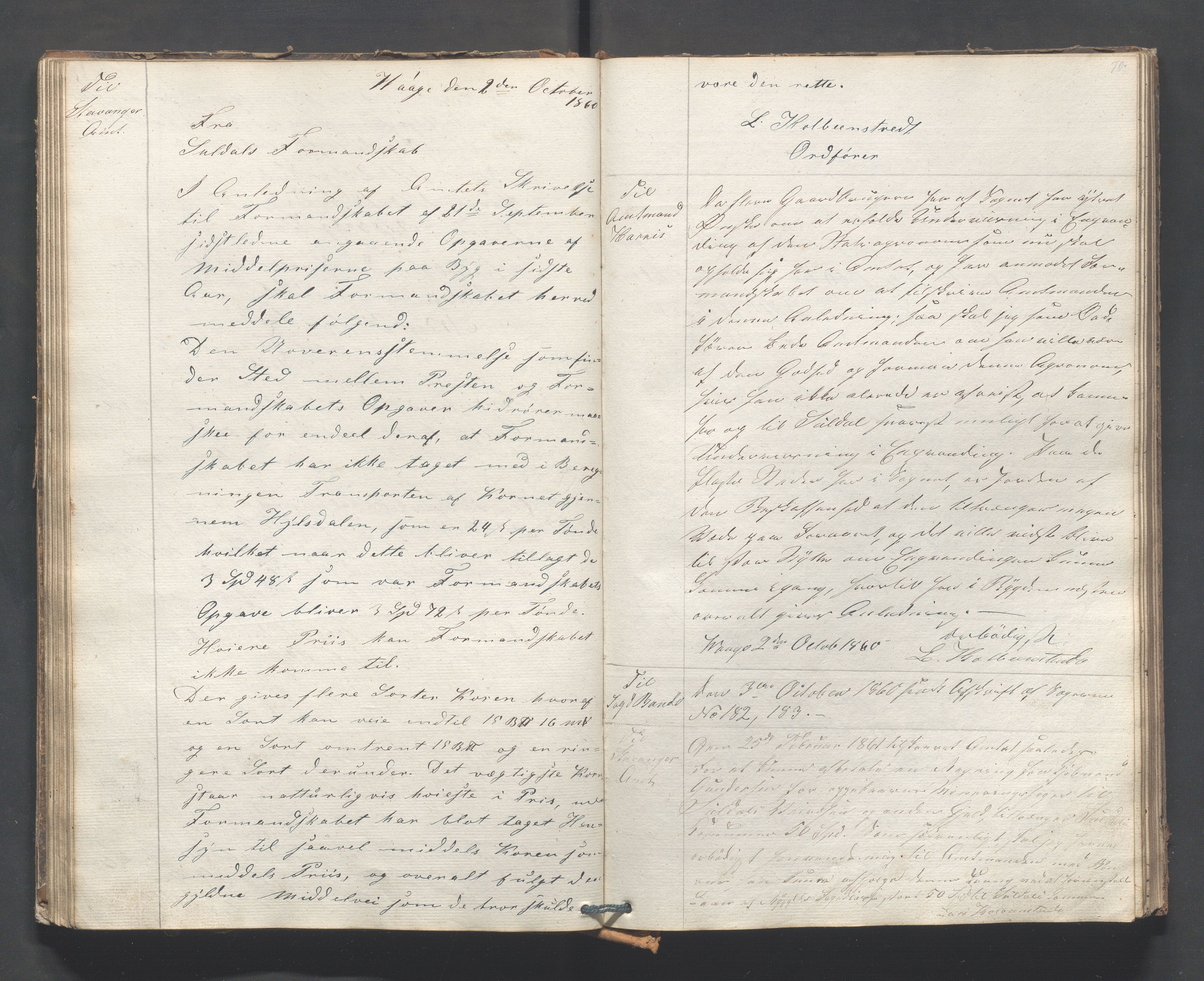 Suldal kommune - Formannskapet/Rådmannen, IKAR/K-101908/B/L0001: Kopibok, 1837-1889, s. 70