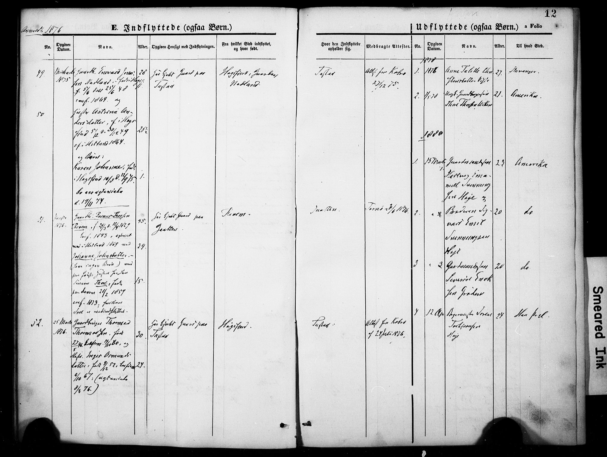 Hetland sokneprestkontor, SAST/A-101826/30/30BA/L0007: Ministerialbok nr. A 7, 1870-1924, s. 12