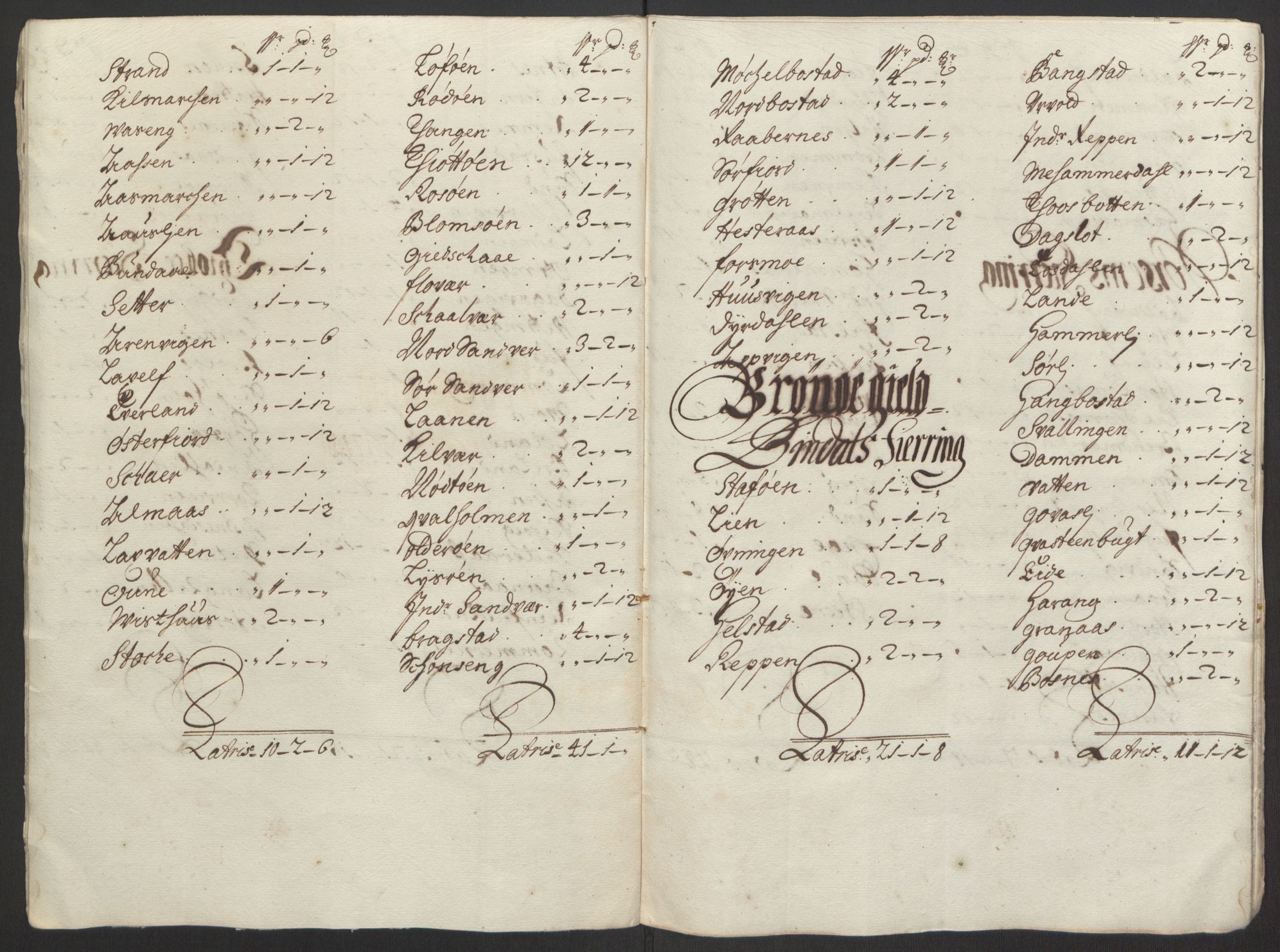 Rentekammeret inntil 1814, Reviderte regnskaper, Fogderegnskap, AV/RA-EA-4092/R65/L4505: Fogderegnskap Helgeland, 1693-1696, s. 84