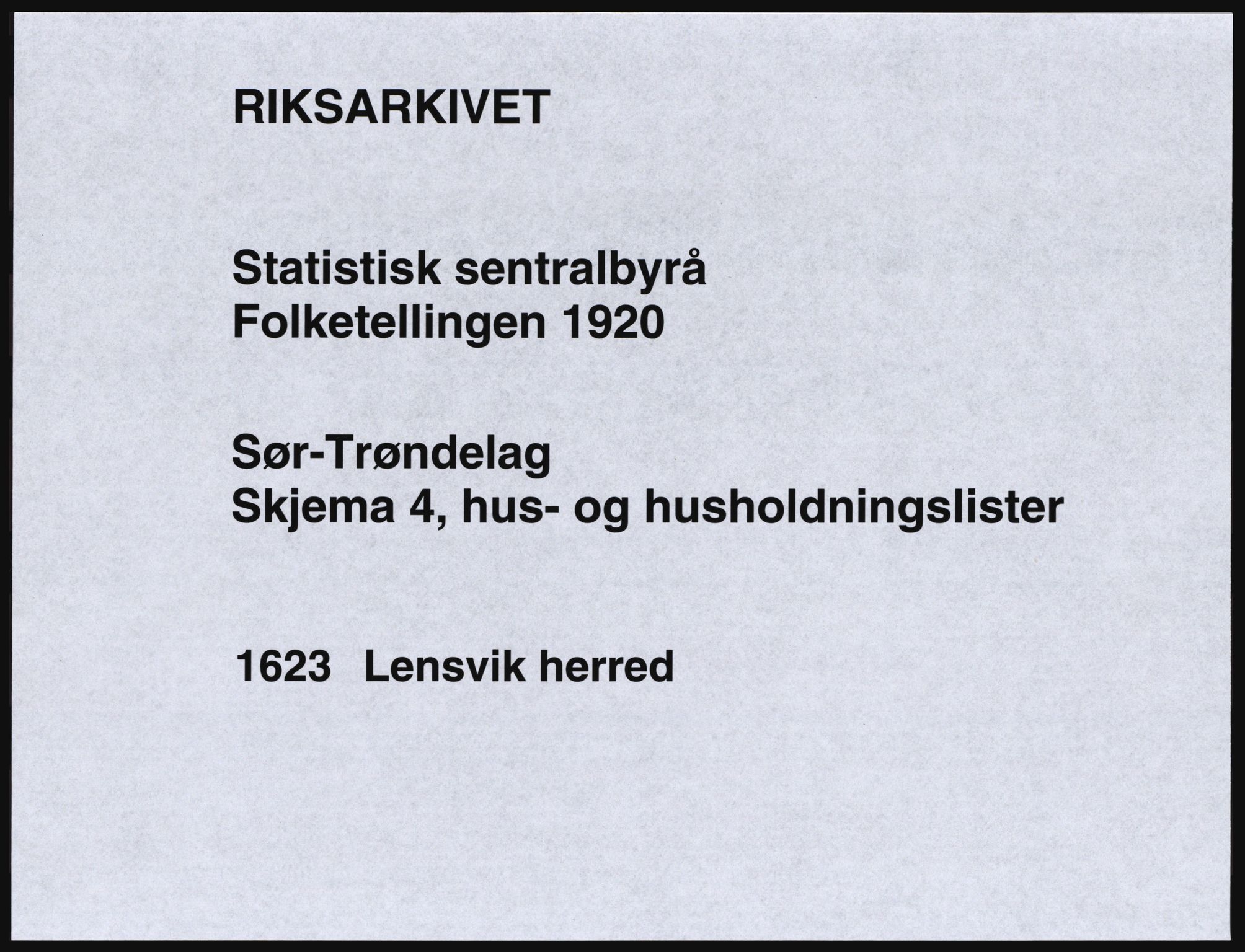 SAT, Folketelling 1920 for 1623 Lensvik herred, 1920, s. 18