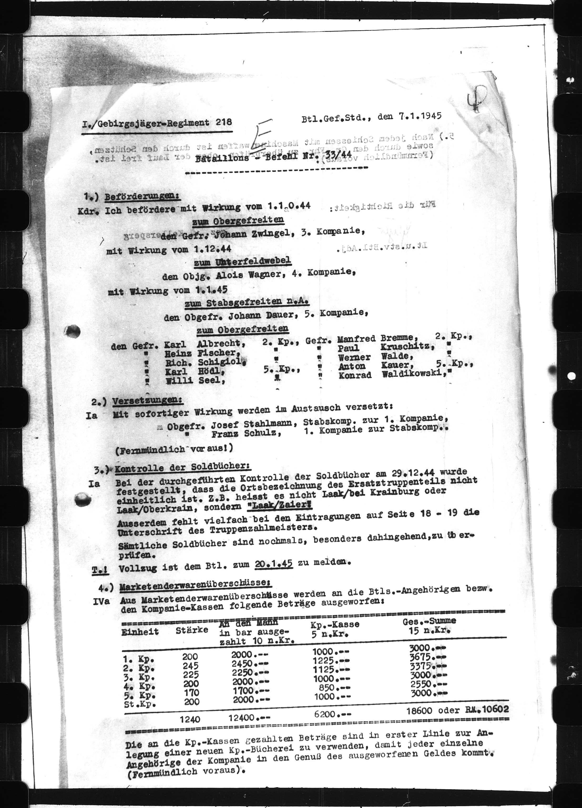 Documents Section, AV/RA-RAFA-2200/V/L0069: Film med LMDC Serial Number., 1940-1945, s. 397