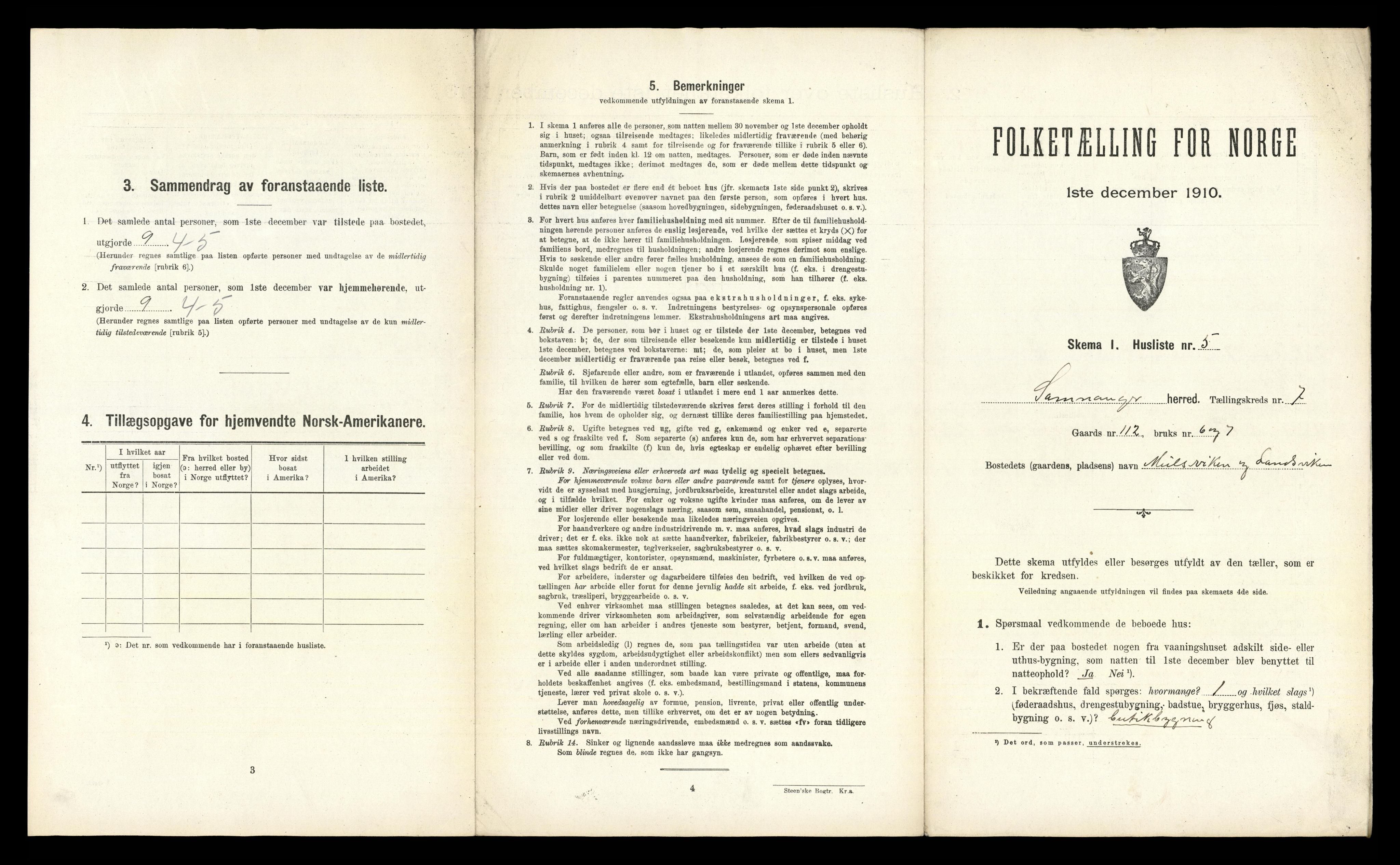 RA, Folketelling 1910 for 1242 Samnanger herred, 1910, s. 423