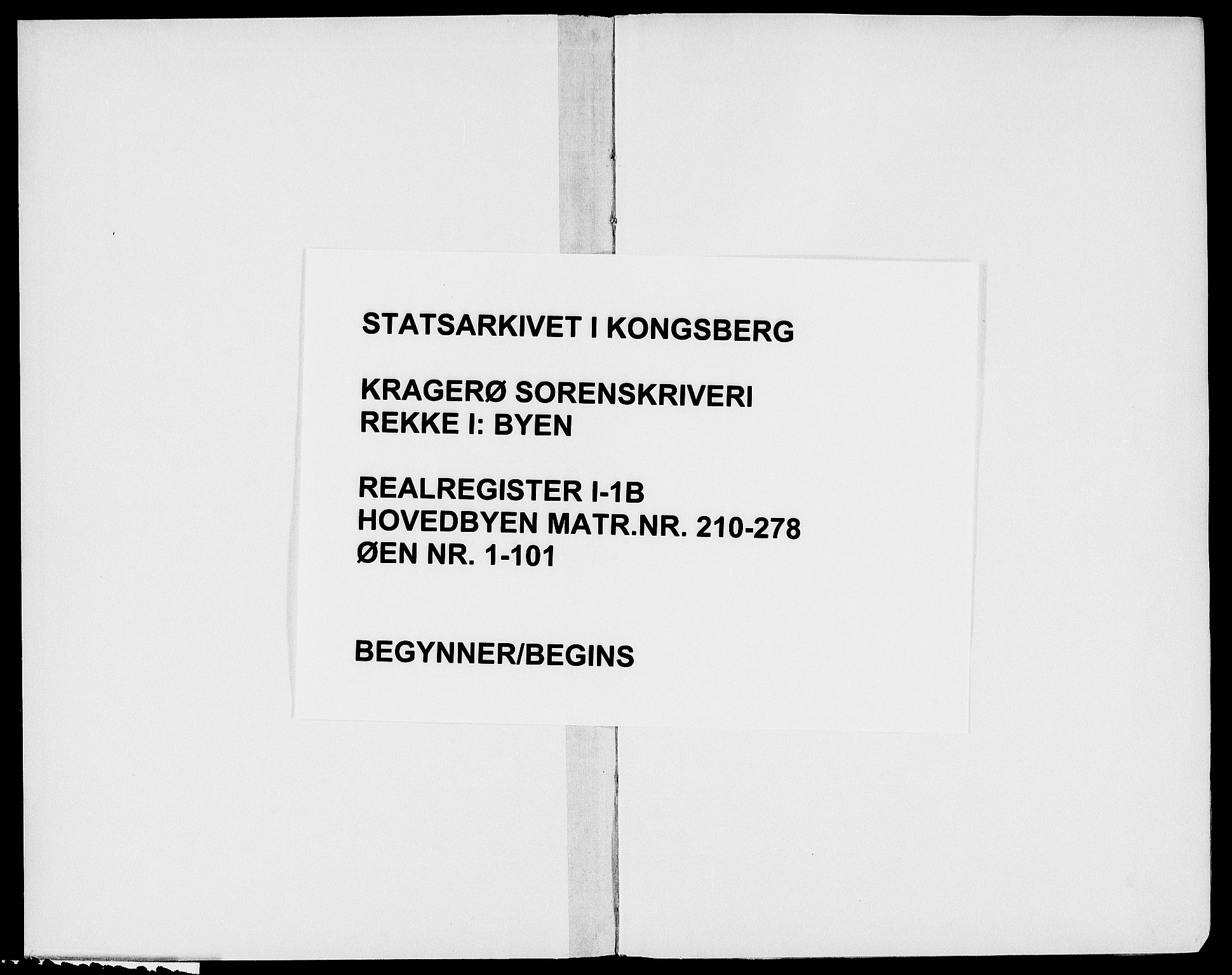 Kragerø sorenskriveri, SAKO/A-65/G/Gb/Gba/L0001b: Panteregister nr. I 1b