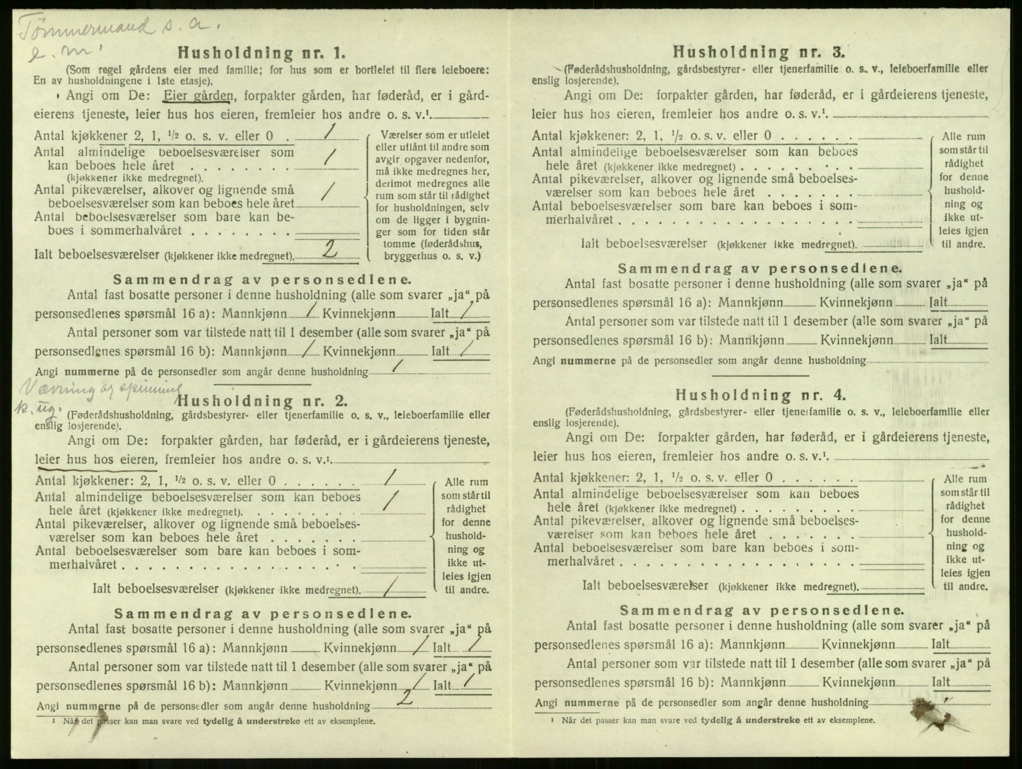 SAKO, Folketelling 1920 for 0719 Andebu herred, 1920, s. 1005