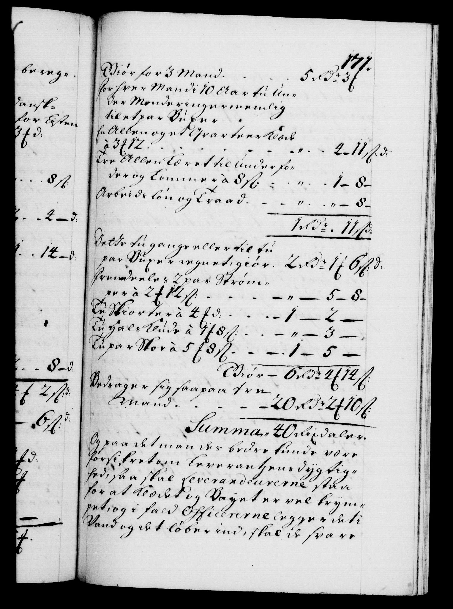 Danske Kanselli 1572-1799, RA/EA-3023/F/Fc/Fca/Fcaa/L0019: Norske registre, 1704-1707, s. 171a