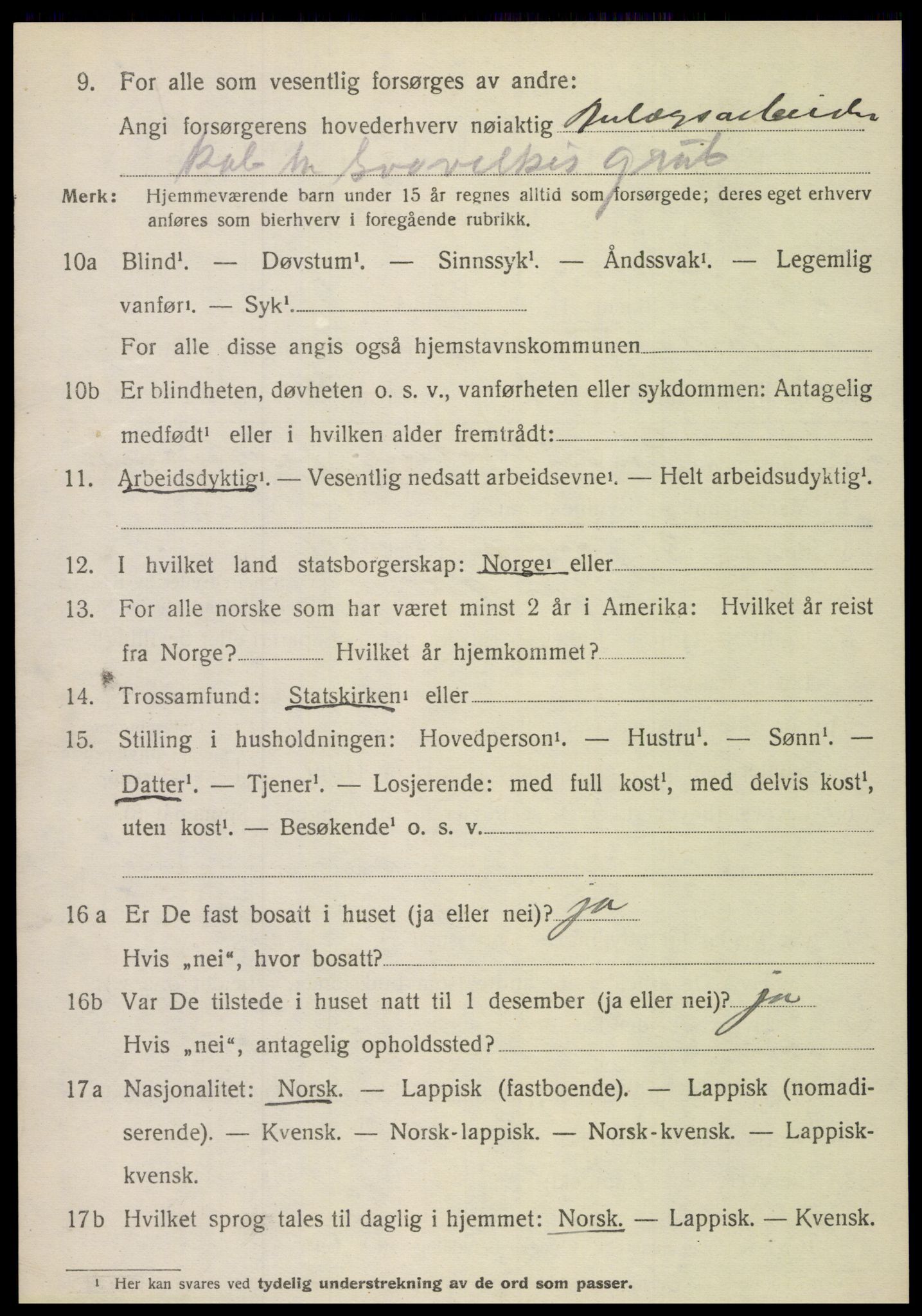 SAT, Folketelling 1920 for 1845 Sørfold herred, 1920, s. 3812