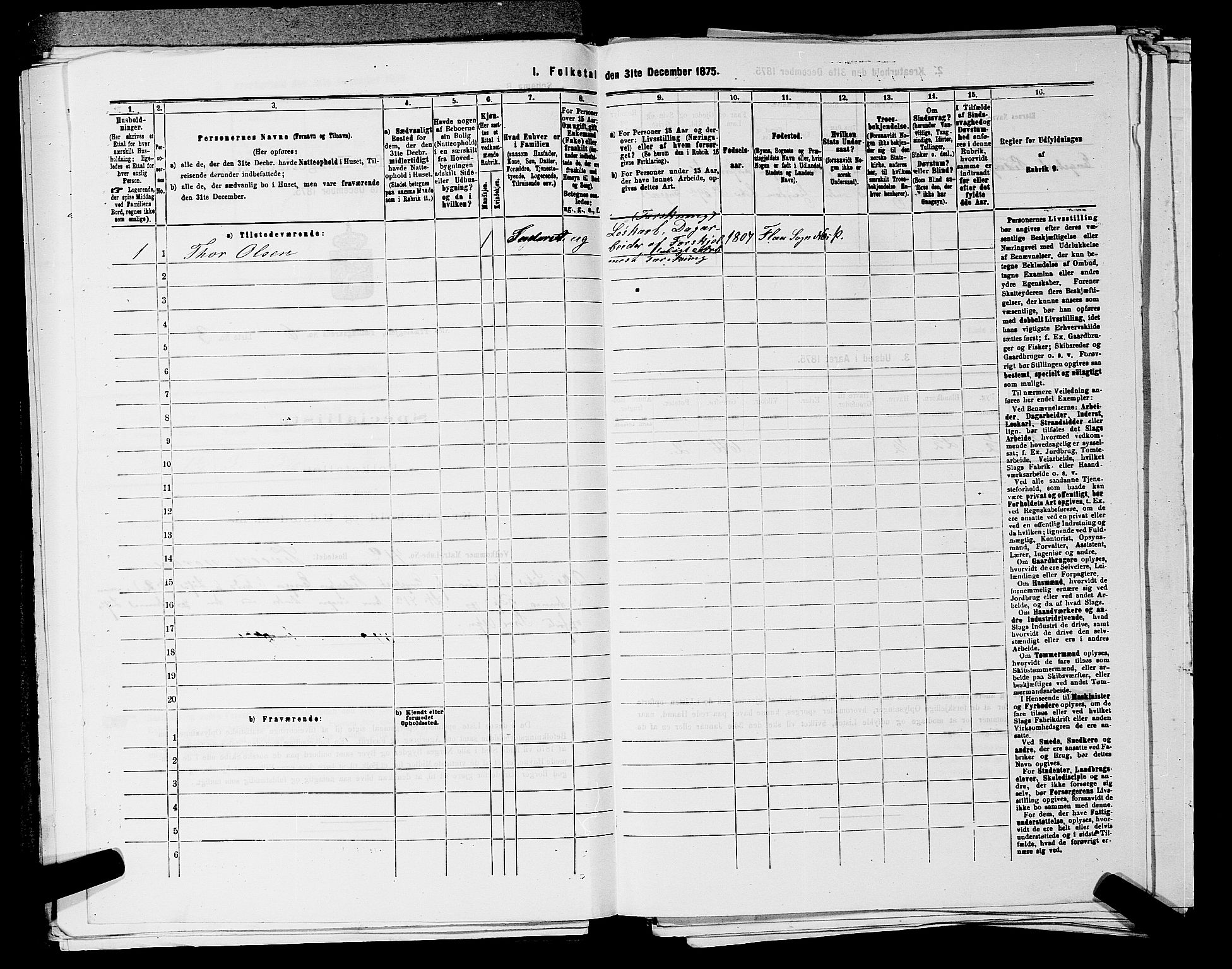 SAKO, Folketelling 1875 for 0616P Nes prestegjeld, 1875, s. 1160