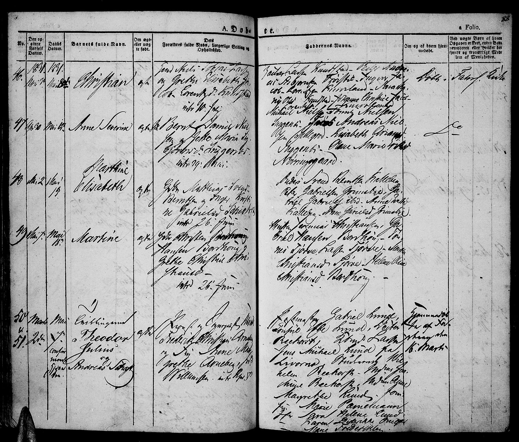 Lista sokneprestkontor, AV/SAK-1111-0027/F/Fa/L0008: Ministerialbok nr. A 8, 1823-1835, s. 88