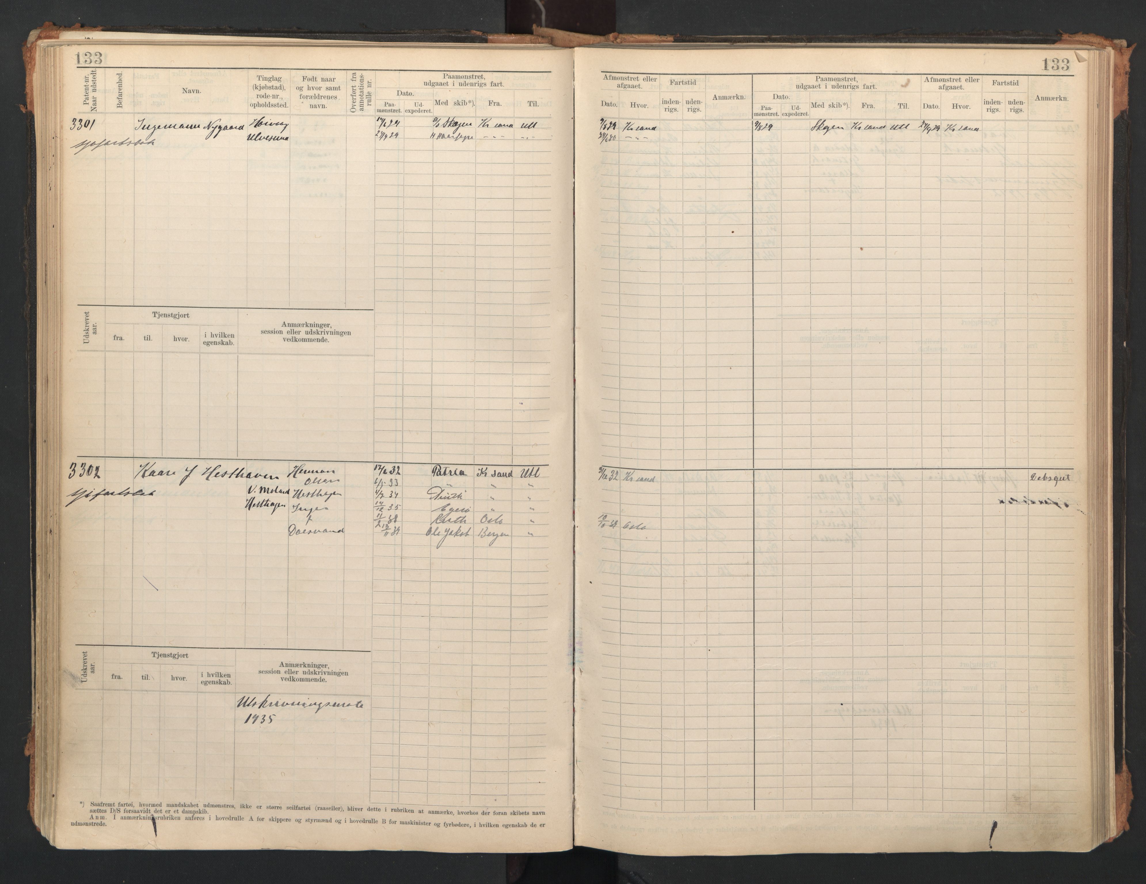Lillesand mønstringskrets, AV/SAK-2031-0014/F/Fb/L0006: Hovedrulle A nr 3049-3634, W-15, 1913-1946, s. 140