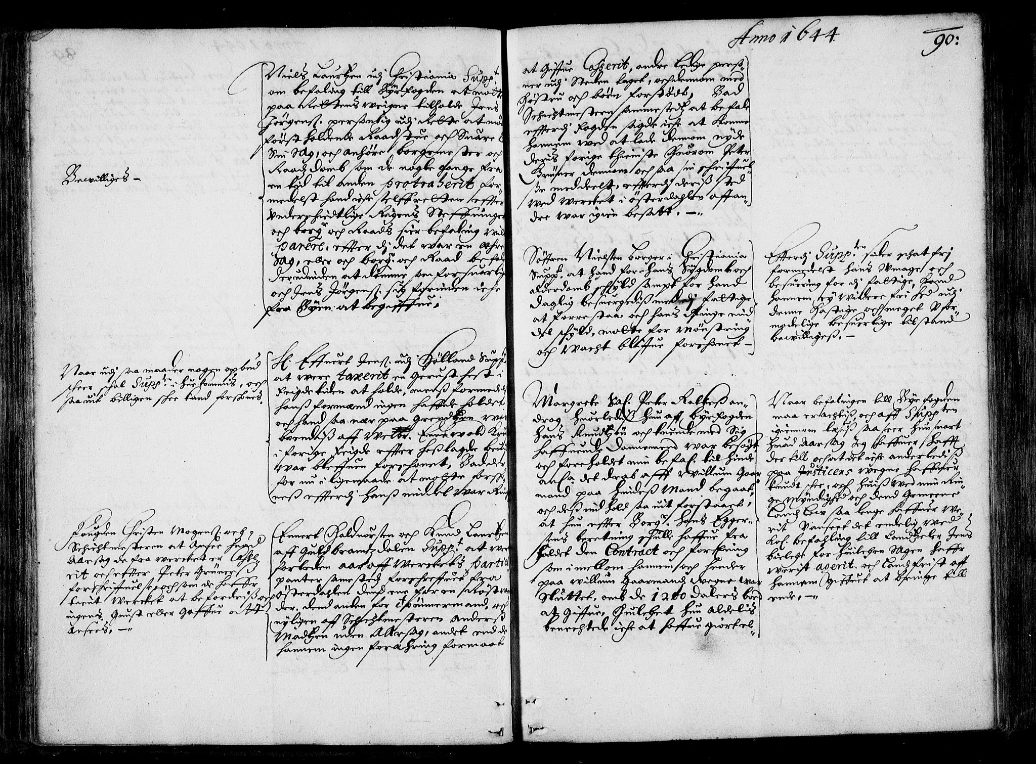 Stattholderembetet 1572-1771, AV/RA-EA-2870/Ac/L0001: Supplikasjons- og resolusjonsprotokoll, 1642-1650, s. 89b-90a