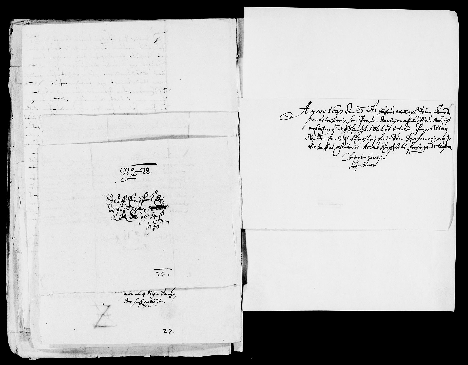 Rentekammeret inntil 1814, Reviderte regnskaper, Lensregnskaper, AV/RA-EA-5023/R/Rb/Rbp/L0033: Bratsberg len, 1646-1648