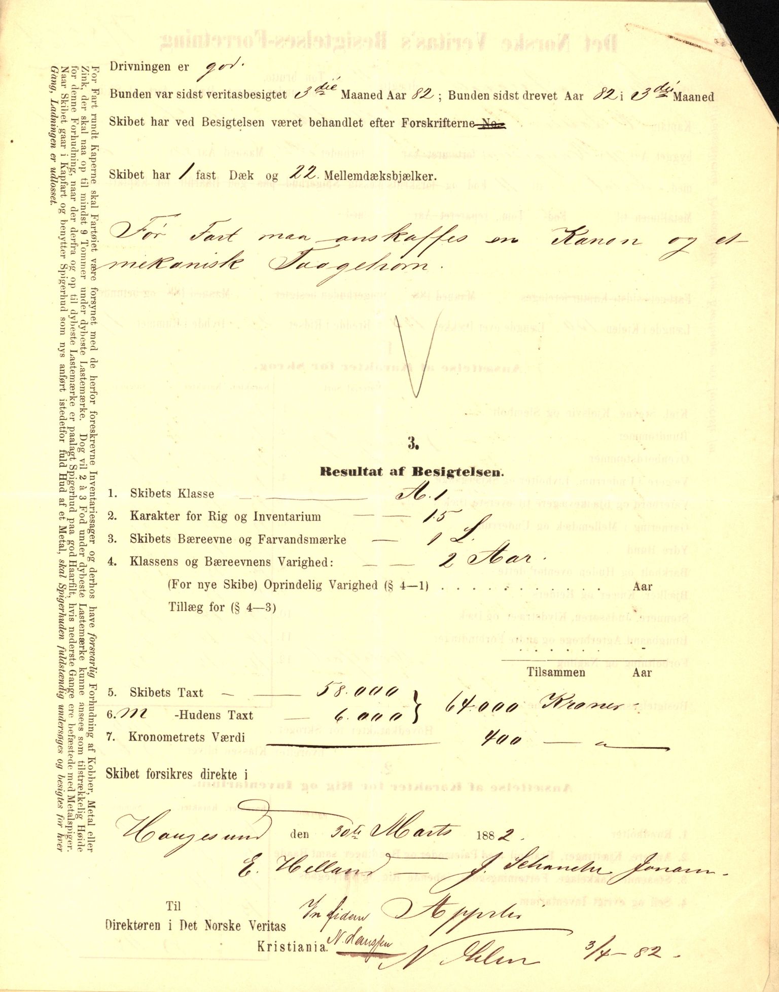 Pa 63 - Østlandske skibsassuranceforening, VEMU/A-1079/G/Ga/L0017/0002: Havaridokumenter / St. Lawrence, Frank, Souvenir, Sokrates, Augwald, 1884, s. 76