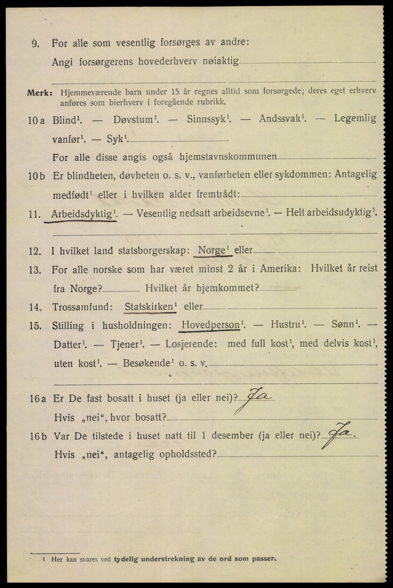 SAK, Folketelling 1920 for 1004 Flekkefjord kjøpstad, 1920, s. 4451