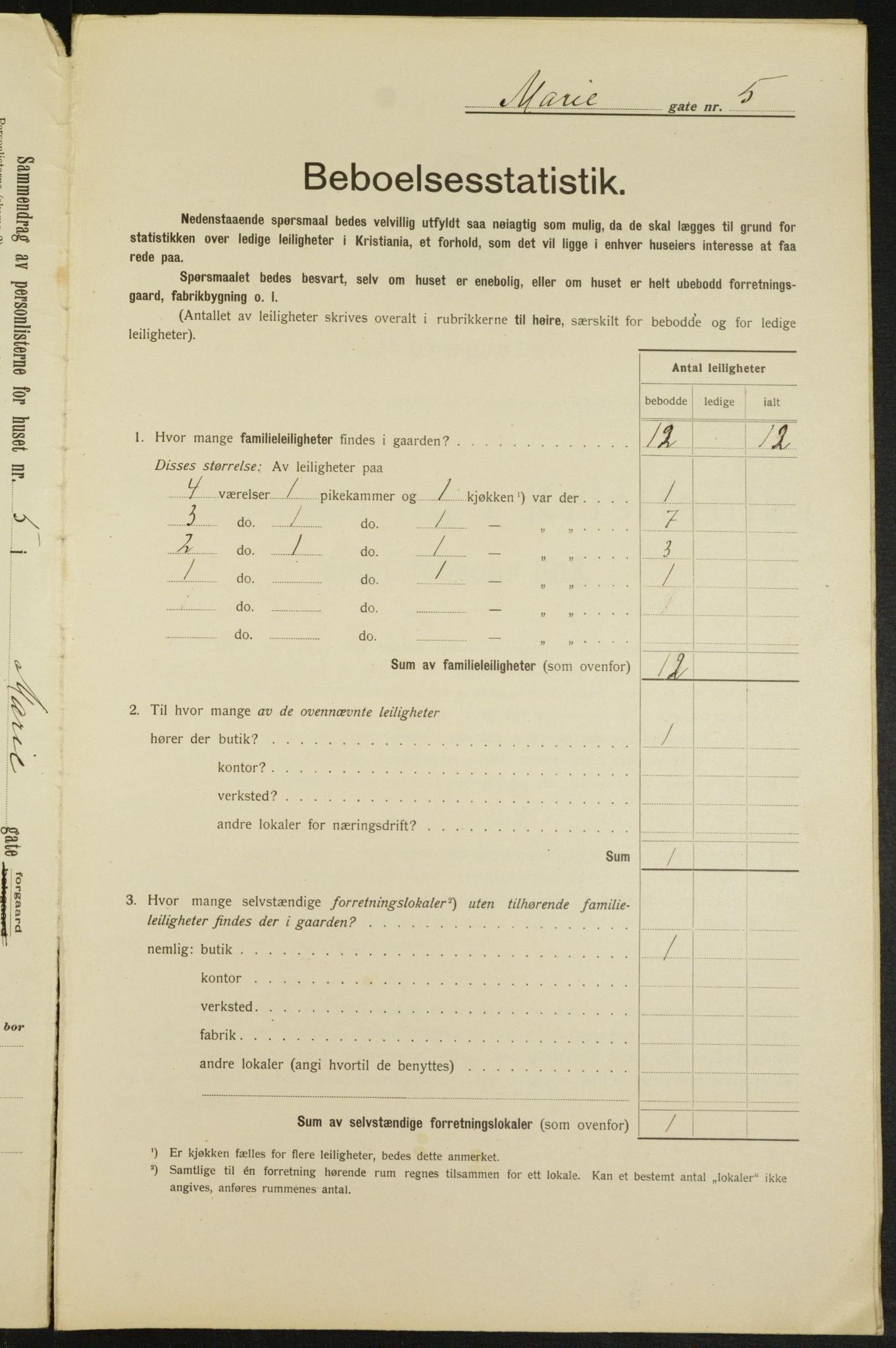 OBA, Kommunal folketelling 1.2.1913 for Kristiania, 1913, s. 62639