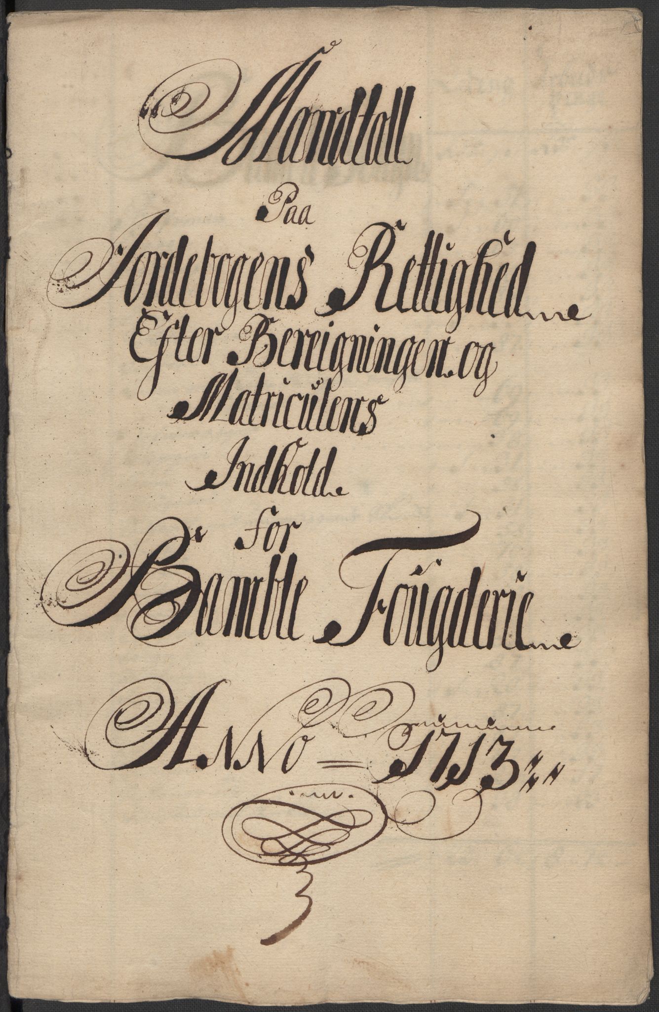 Rentekammeret inntil 1814, Reviderte regnskaper, Fogderegnskap, RA/EA-4092/R36/L2125: Fogderegnskap Øvre og Nedre Telemark og Bamble, 1713, s. 39