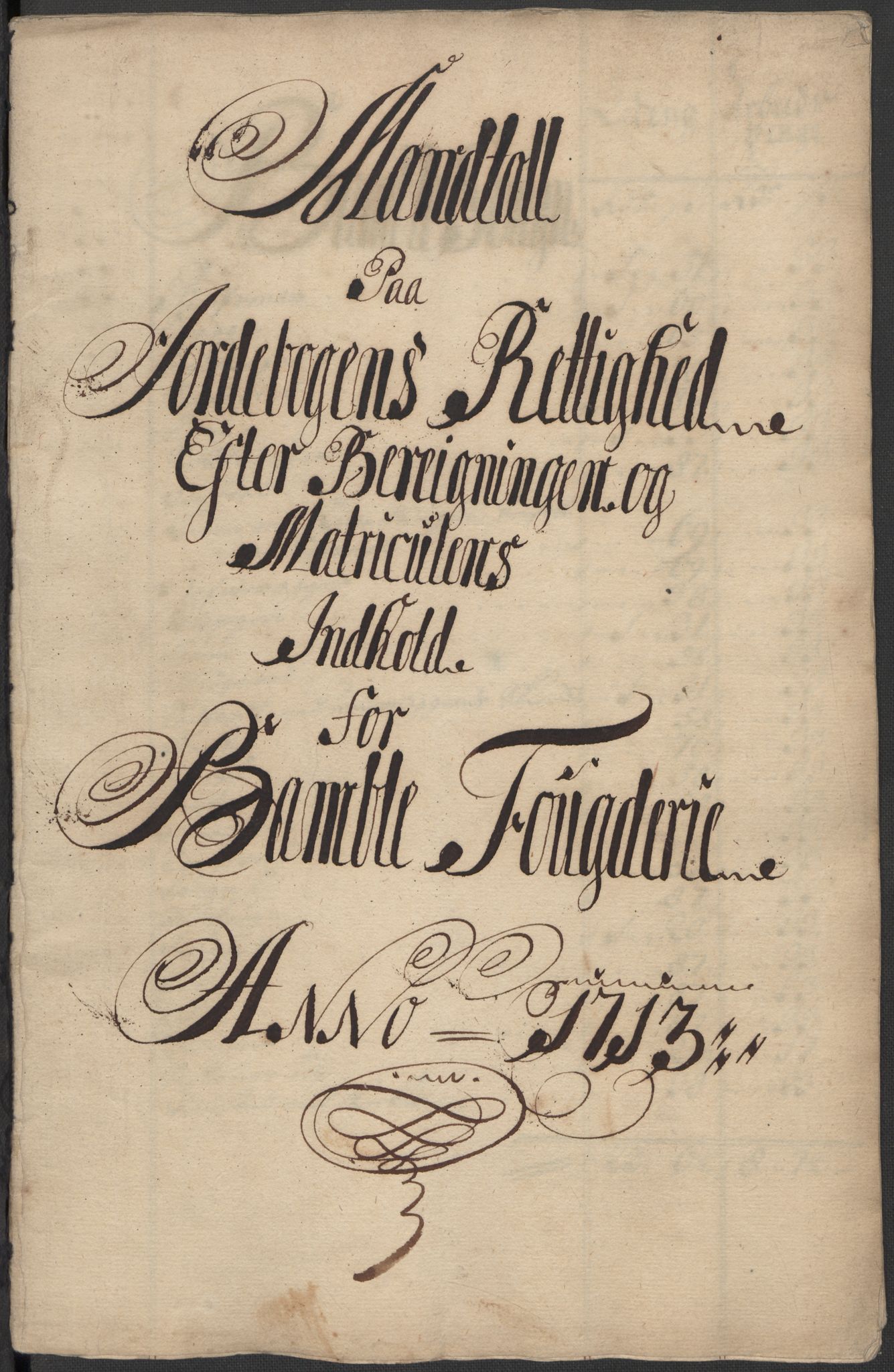 Rentekammeret inntil 1814, Reviderte regnskaper, Fogderegnskap, AV/RA-EA-4092/R36/L2125: Fogderegnskap Øvre og Nedre Telemark og Bamble, 1713, s. 39