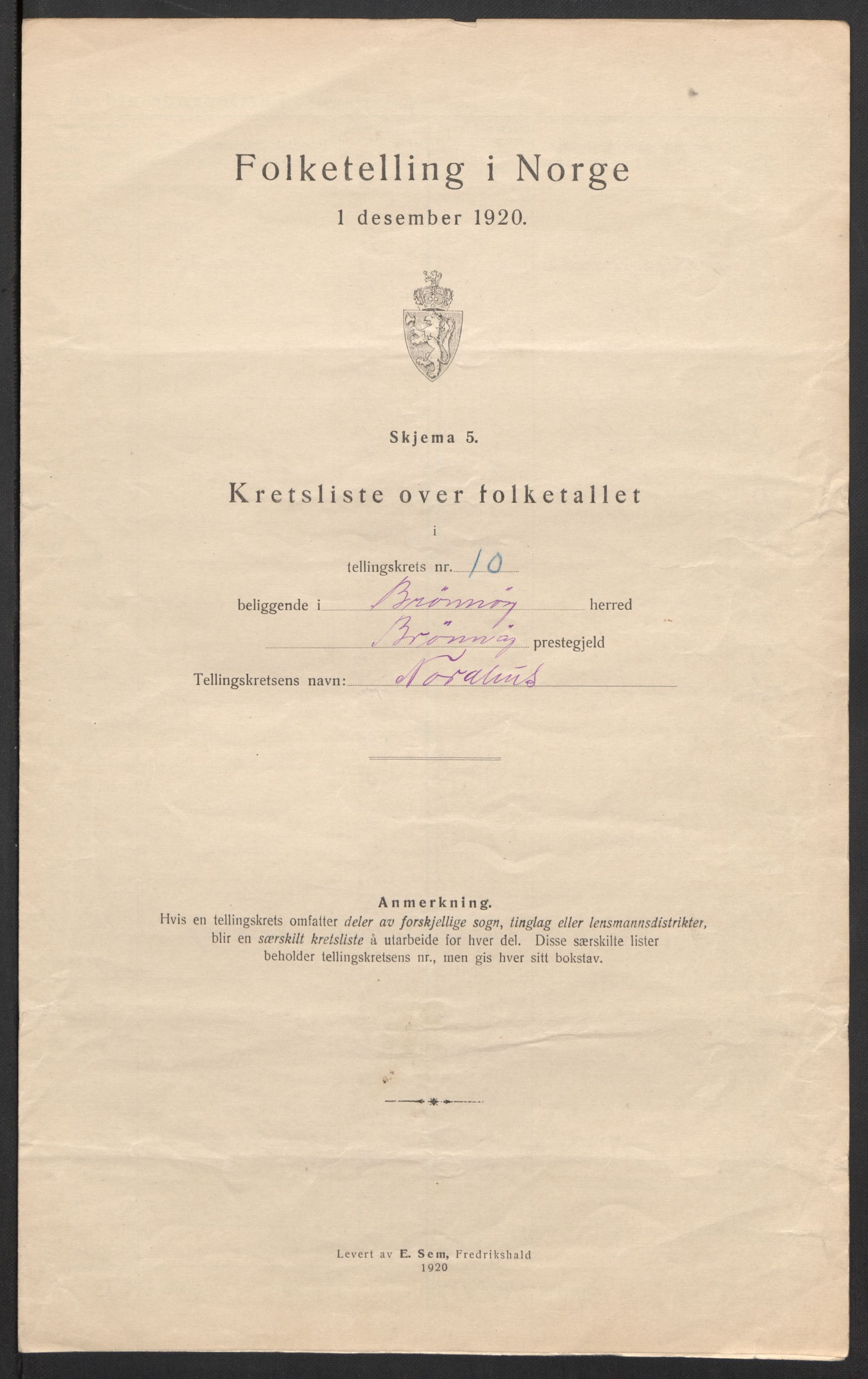SAT, Folketelling 1920 for 1814 Brønnøy herred, 1920, s. 37