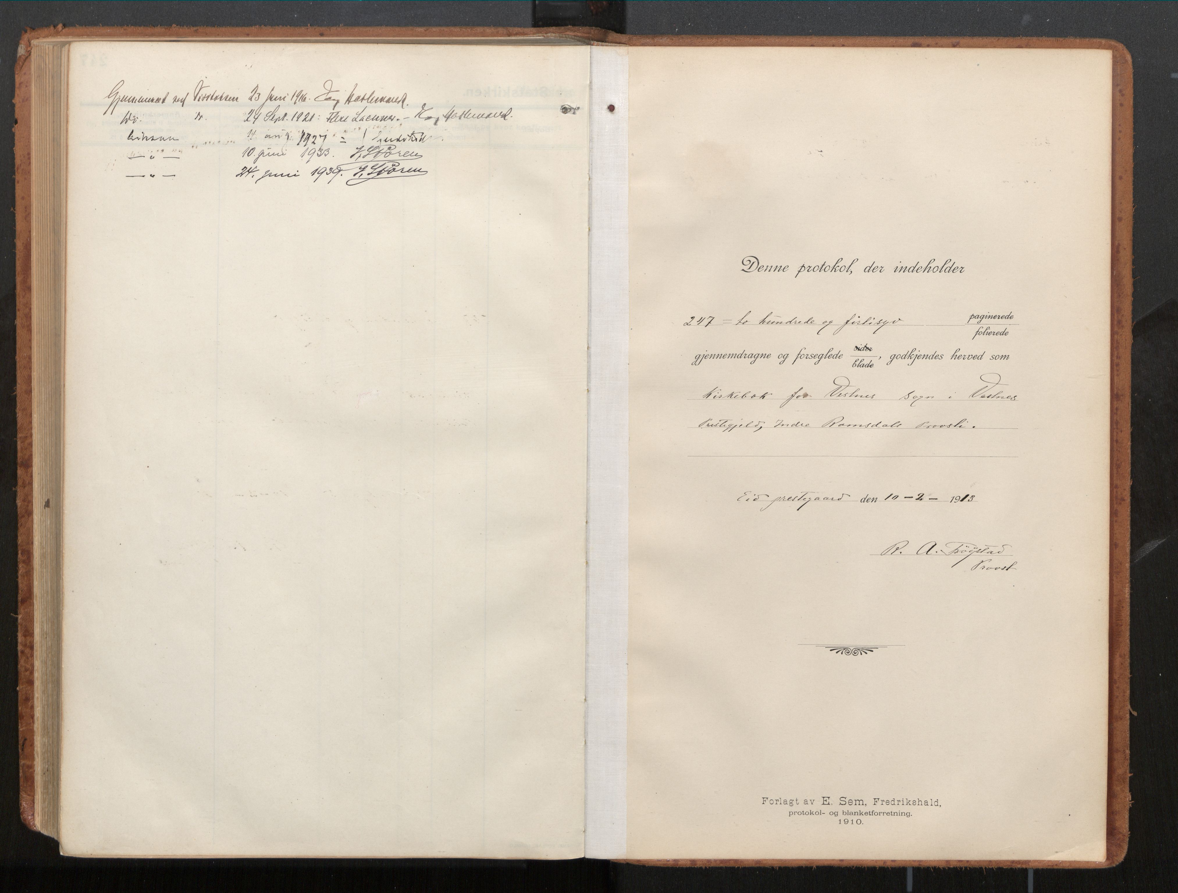 Ministerialprotokoller, klokkerbøker og fødselsregistre - Møre og Romsdal, AV/SAT-A-1454/539/L0534a: Ministerialbok nr. 539A08, 1912-1935