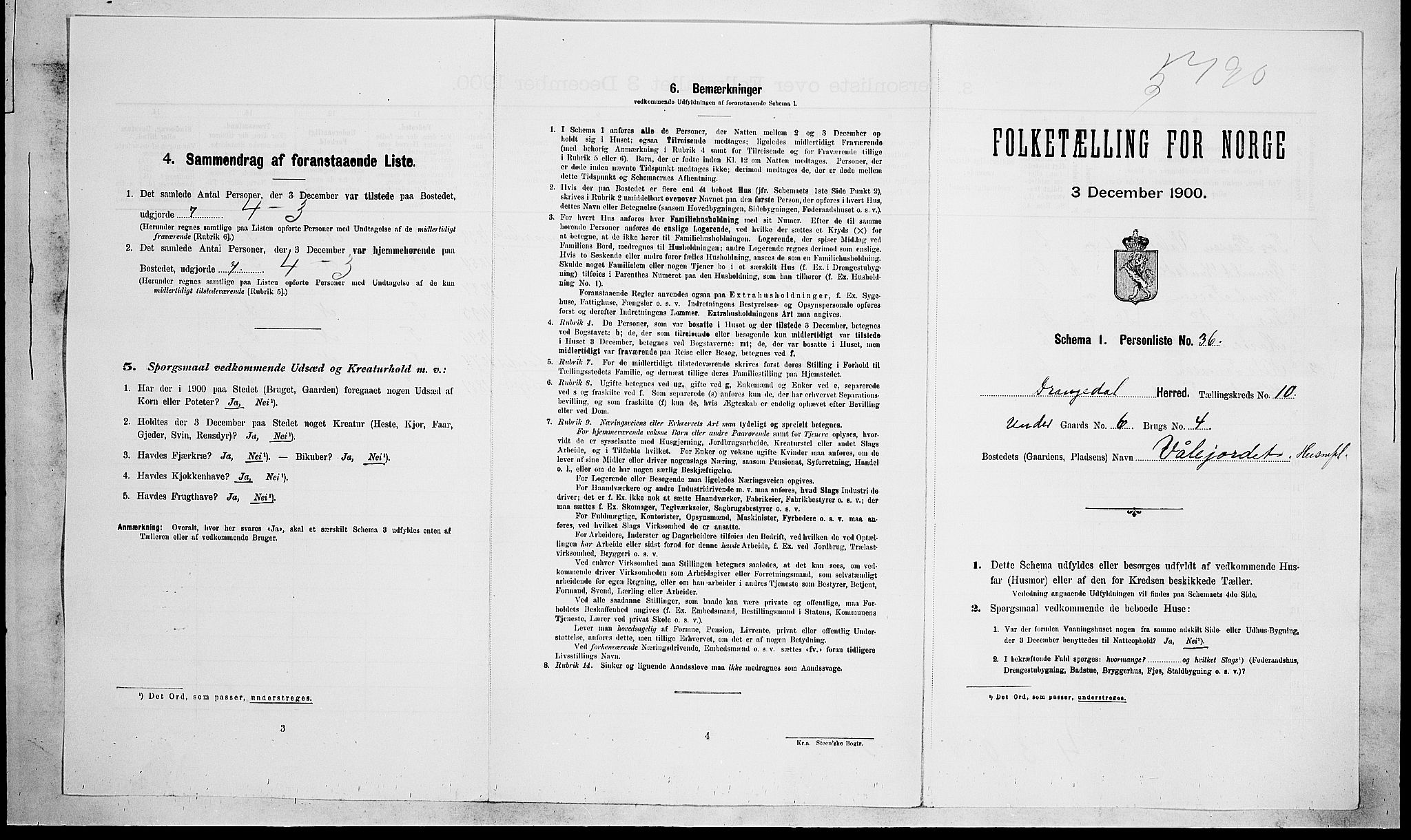 SAKO, Folketelling 1900 for 0817 Drangedal herred, 1900, s. 823